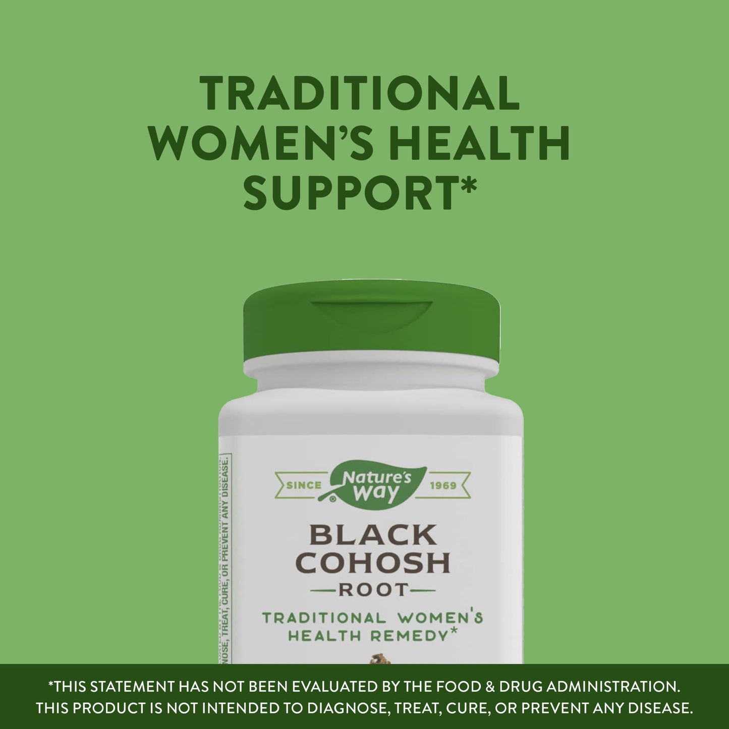 Nature's Way Black Cohosh Root, Traditional Support for Women's Health*, 540 mg Nature's WayUS supplements