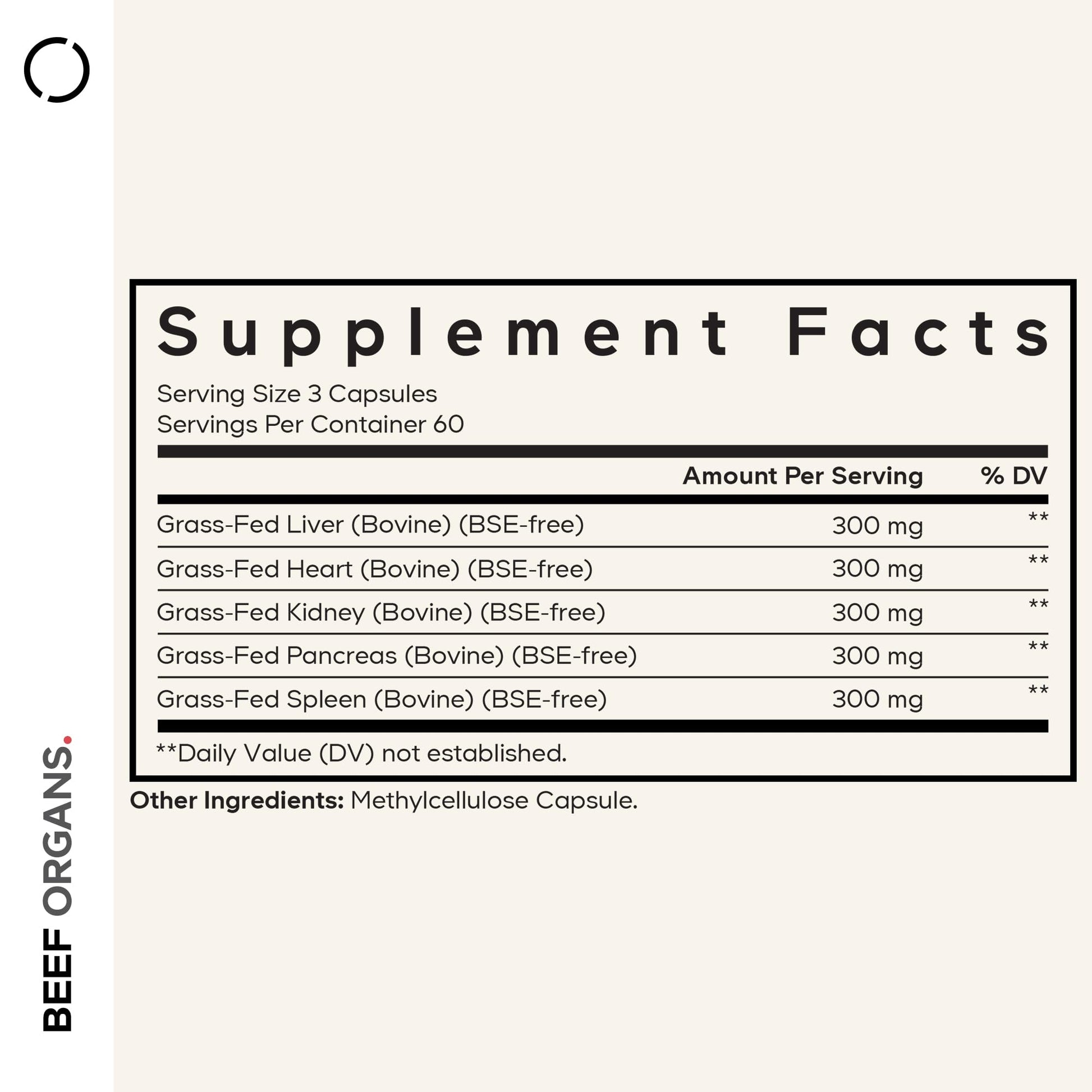 Codeage Grass Fed Beef Organs Supplement – Glandulars Supplements - Freeze Dried, Non-Defatted, Desiccated Liver, Heart, Kidney, Pancreas & Spleen Bovine Pills – Beef Vitamins - Non-GMO -180 Capsules CodeageAu supplements