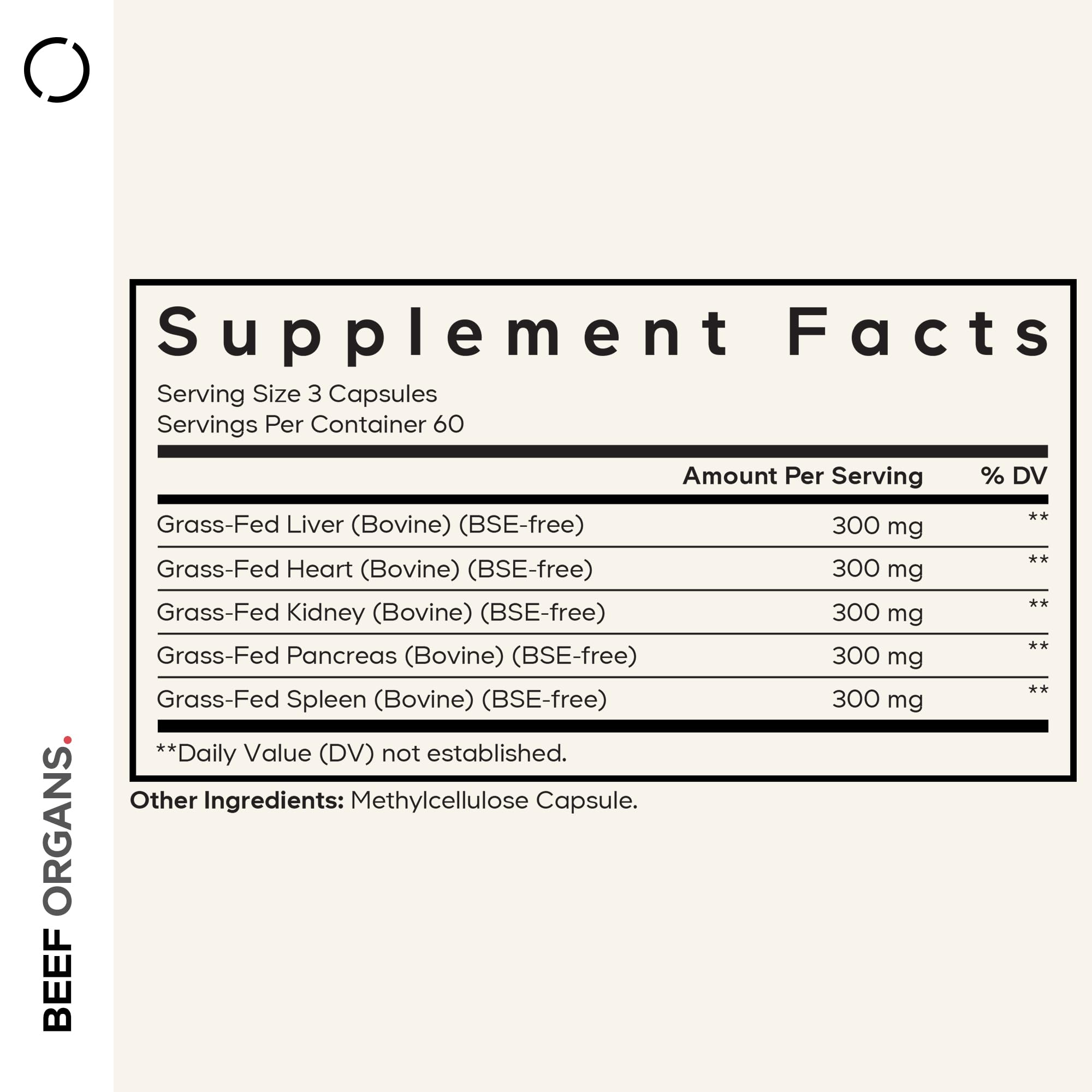 Codeage Grass Fed Beef Organs Supplement – Glandulars Supplements - Freeze Dried, Non-Defatted, Desiccated Liver, Heart, Kidney, Pancreas & Spleen Bovine Pills – Beef Vitamins - Non-GMO -180 Capsules CodeageAu supplements