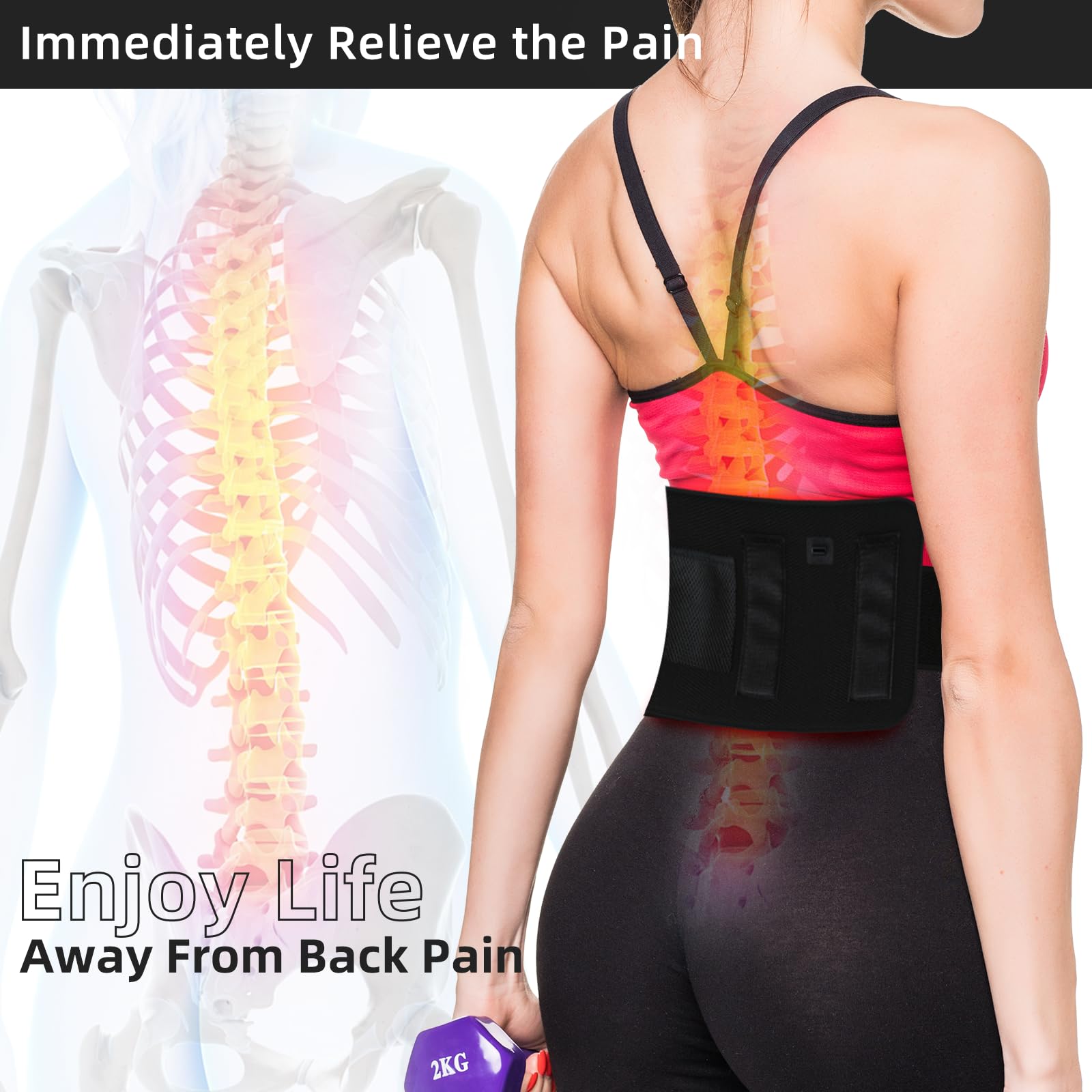 Red Light Therapy Belt, Infrared Light Therapy Wrap, 384PCS Red Light &Infrared Light HaSoCareAu supplements