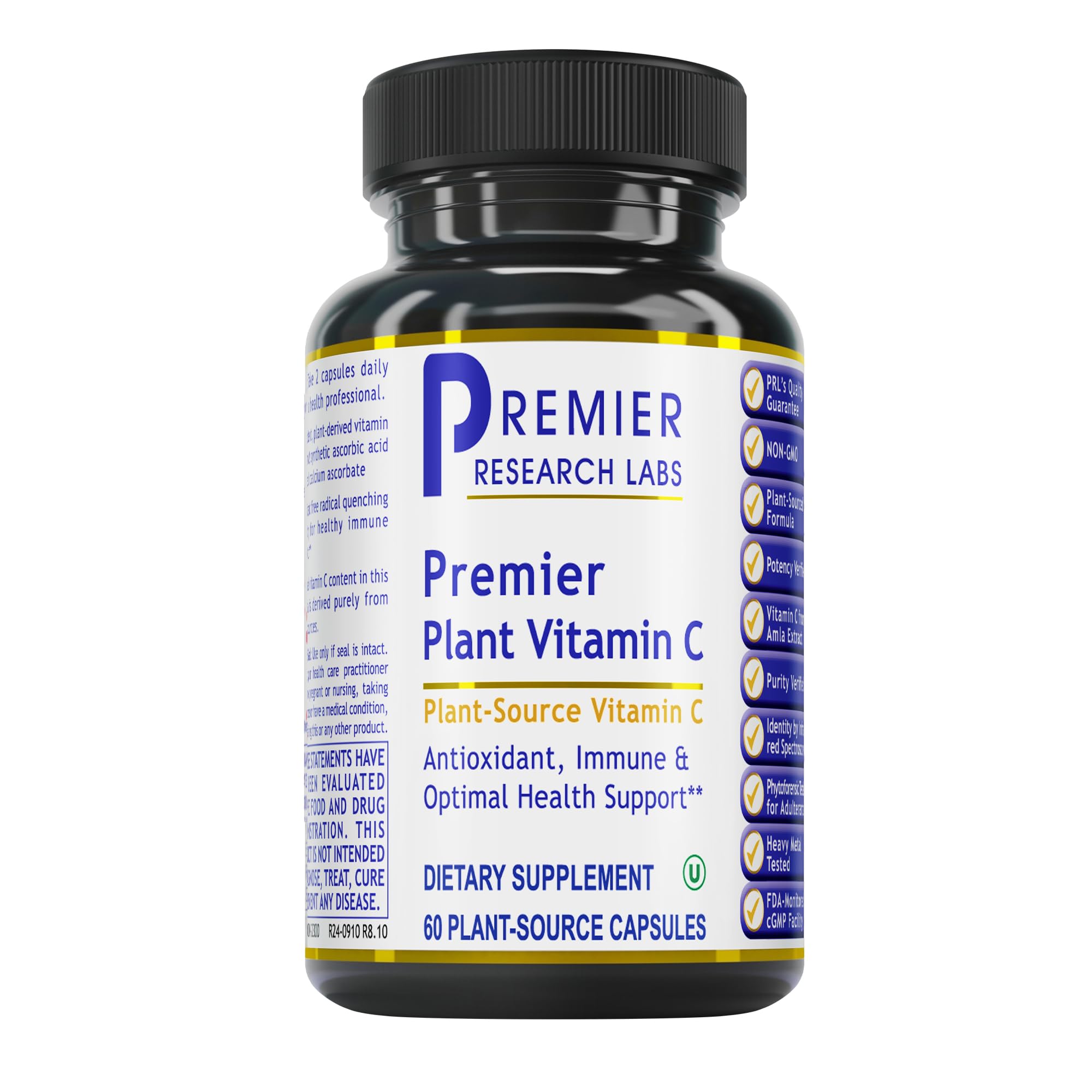 Premier Research Labs Vitamin C Supplement - Natural Vitamin C, Whole Food Vitamin C, Essential C Complex, Pure with Bioflavonoids & Organic Ingredients - 60 Vegetarian Capsules Premier Research LabsAu supplements