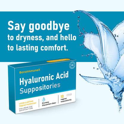 Peralpow Hyaluronic Acid Vaginal Suppositories 10 mg for Women | Vaginal Moisturizer for Dryness, Itching & Irritation | Menopause & Intimate Care with Coconut Fatty Acids | Estrogen Free, 12 Count PeralpowUS supplements