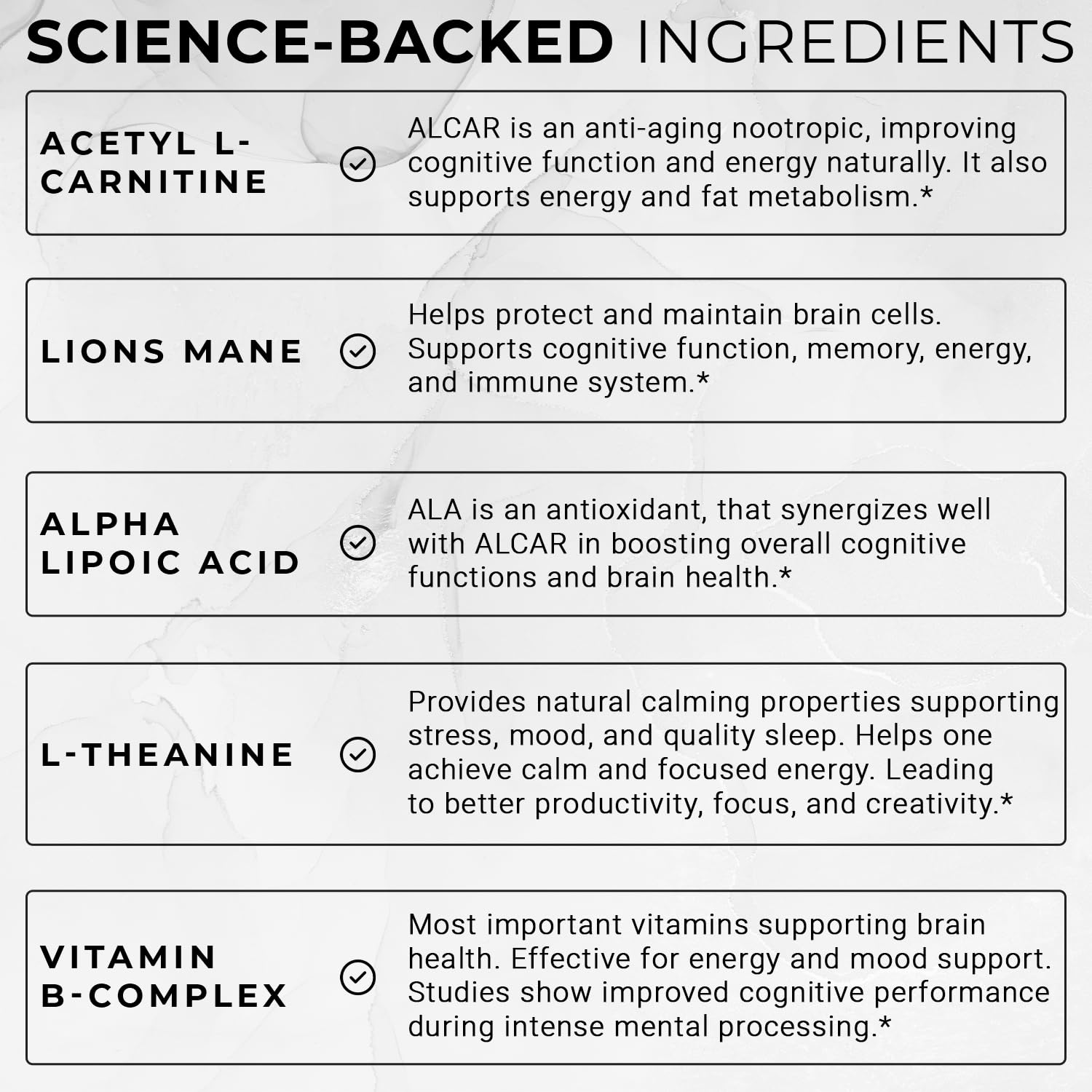 Elite Brain - Nootropic Supplement for Focus, Memory & Mental Clarity – Caffeine-Free Natural Energy with Lion’s Mane, L-Theanine & Vitamin B Complex (60 Capsules) ACEWORKZAu supplements