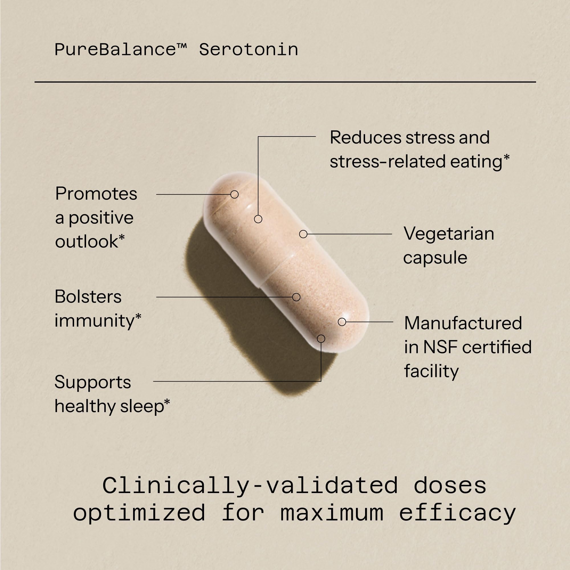Quality of Life Pure Balance Serotonin Premium–Helps Boost Serotonin & Cortisol Levels - Includes 5-HTP, Venetron, Sensoril, Vitamin D3 & L-Theanine–60 Capsules Quality of LifeAu supplements