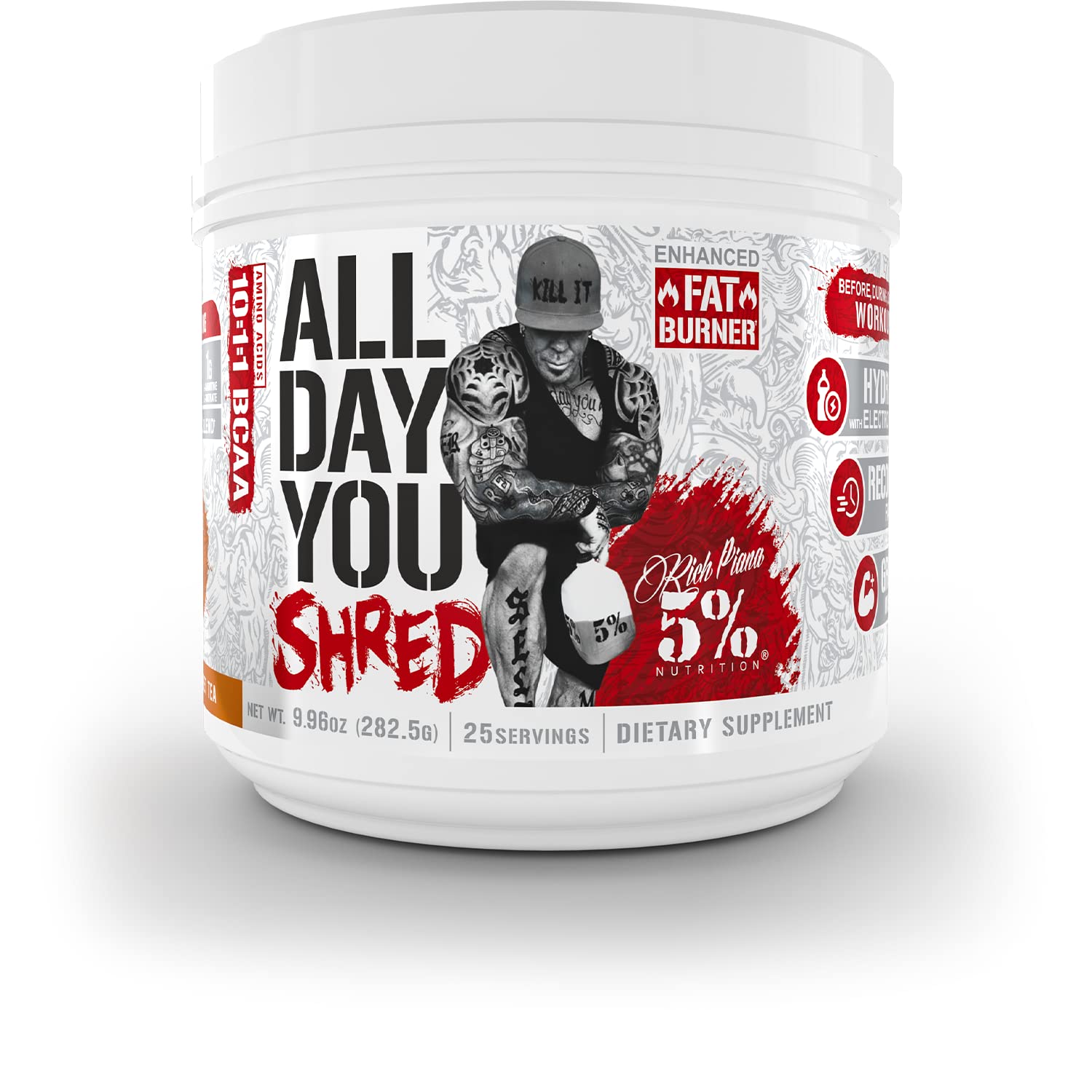 5% Nutrition Rich Piana AllDayYou Shred BCAA Powder | Amino Acid Supplement 5% NutritionAu supplements