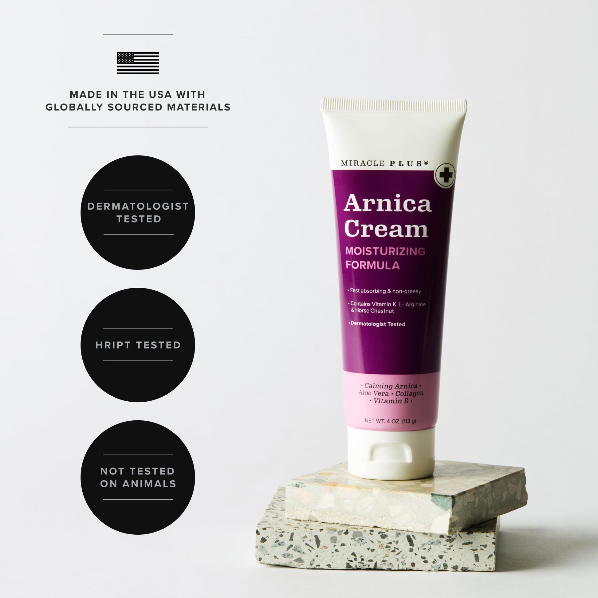 Miracle Plus Arnica Cream Extra Strength Bruise Relief Lotion For Bruising And Swelling On Skin | Arnica Gel, Vitamin K Cream, Skin Care | Moisturizing Bruise Formula With Horse Chestnut, 2-Pack Miracle PlusAu supplements