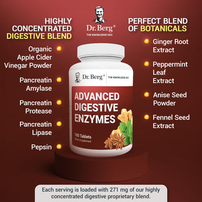 Dr. Berg Advanced Digestive Formula with Apple Cider Vinegar - Includes Digestive Health Dr. Berg NutritionalsUS supplements