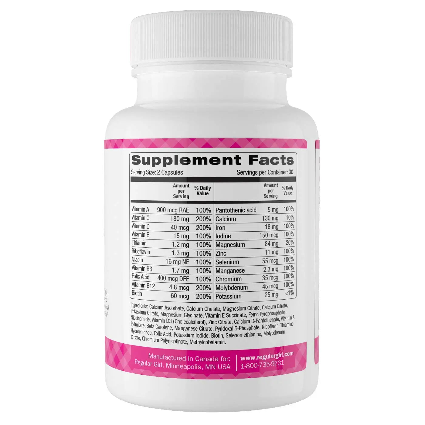 Regular Girl, Women's Multivitamin, 60 Capsules Regular GirlAu supplements