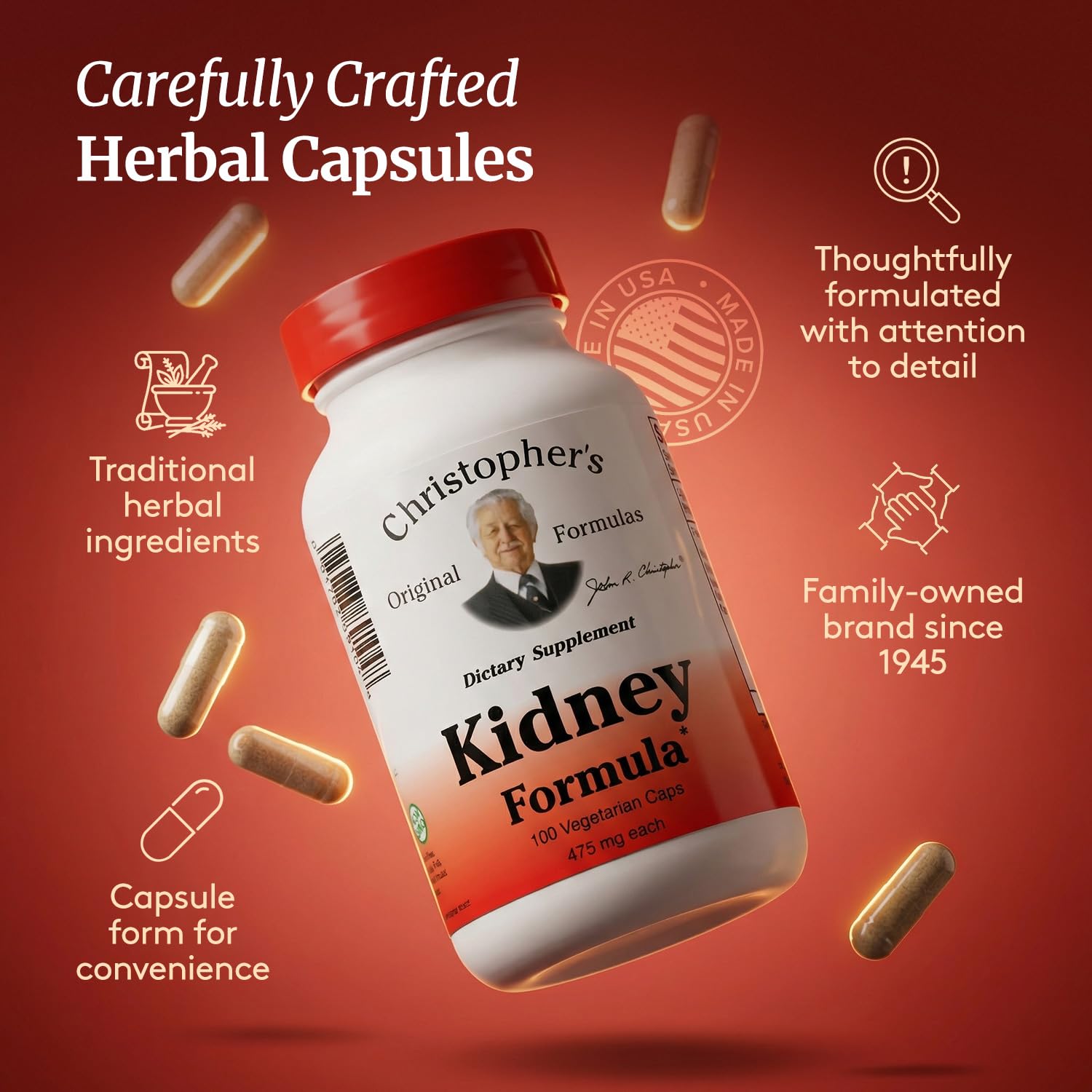 Christopher's Original Formulas Kidney Formula - Kidney Cleanse Detox & Repair Formula - Herbal Blend for Kidney Support Christopher's Original FormulasAu supplements