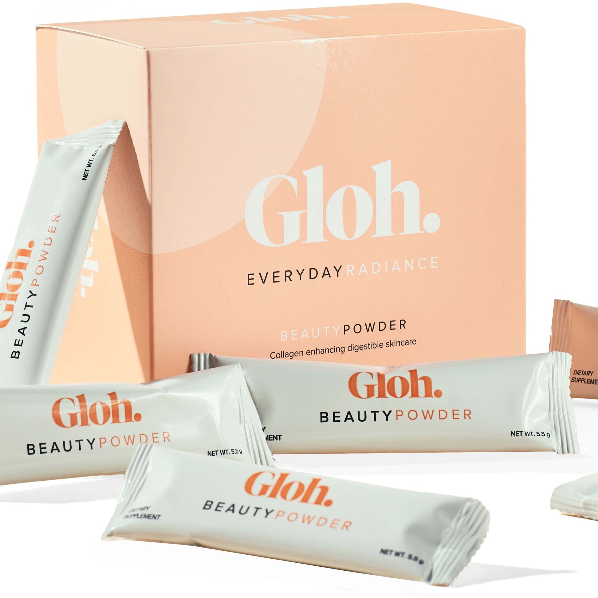 Gloh. Marine Collagen Powder for Women - Peach Flavor Collagen Supplements for Women with Hyaluronic Acid, Vitamin A, B2, B6 Gloh.Au supplements