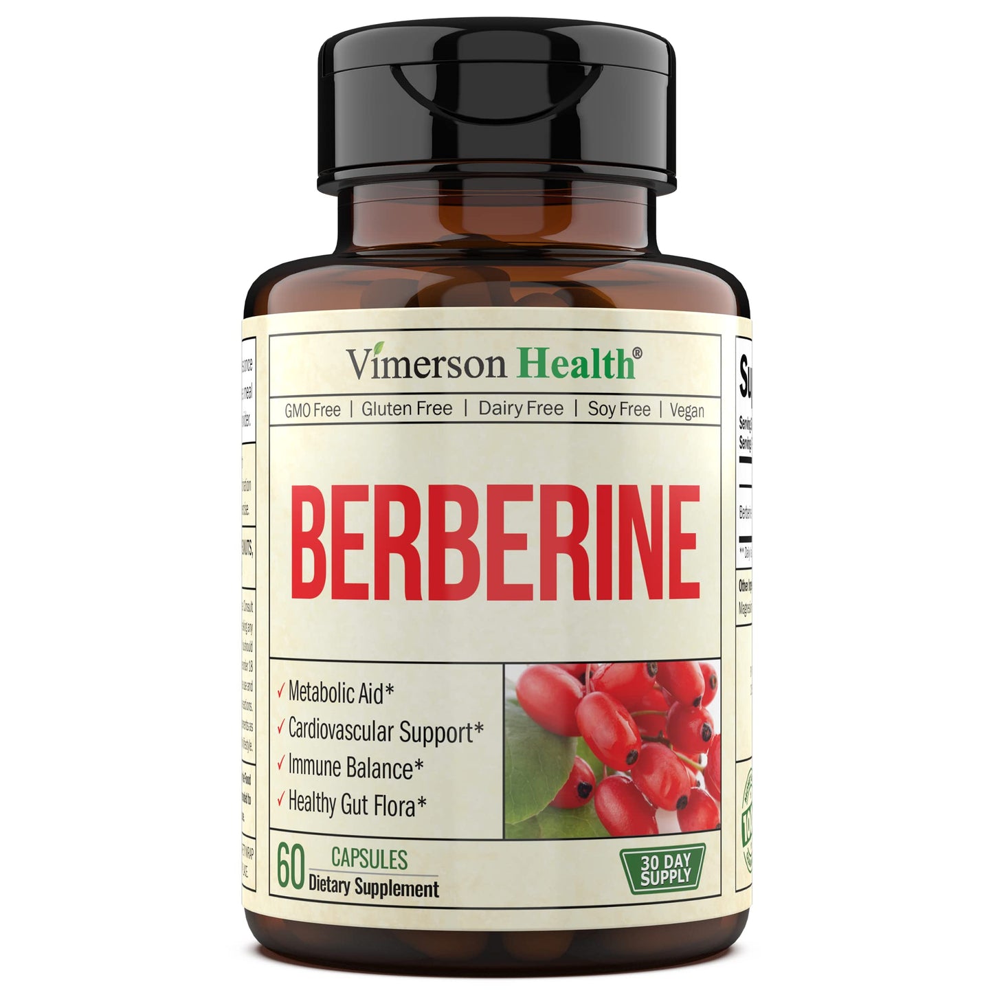 Vimerson Health Berberine Supplement with 3rd Party Tested Berberine 1200mg Per Serving Vimerson HealthUS supplements