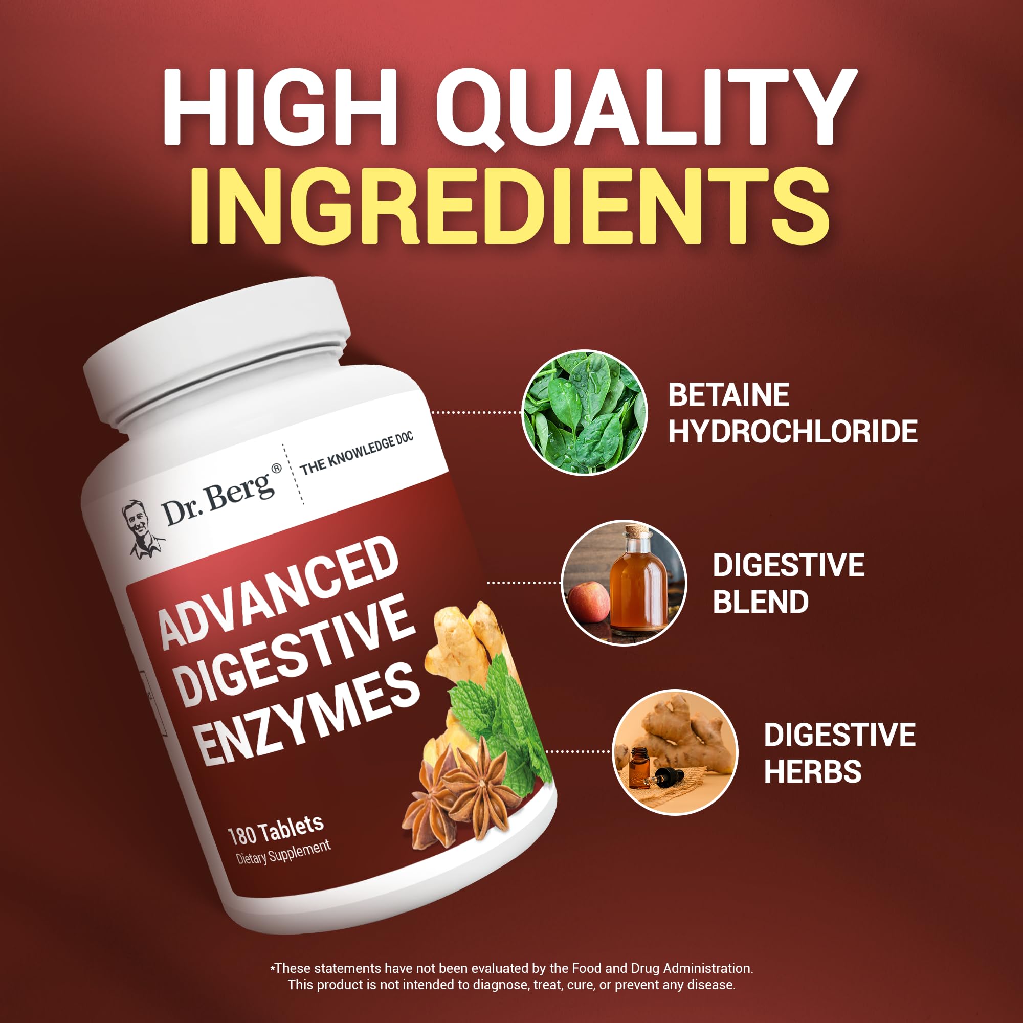 Dr. Berg Advanced Digestive Formula with Apple Cider Vinegar - Includes Digestive Health Dr. Berg NutritionalsUS supplements