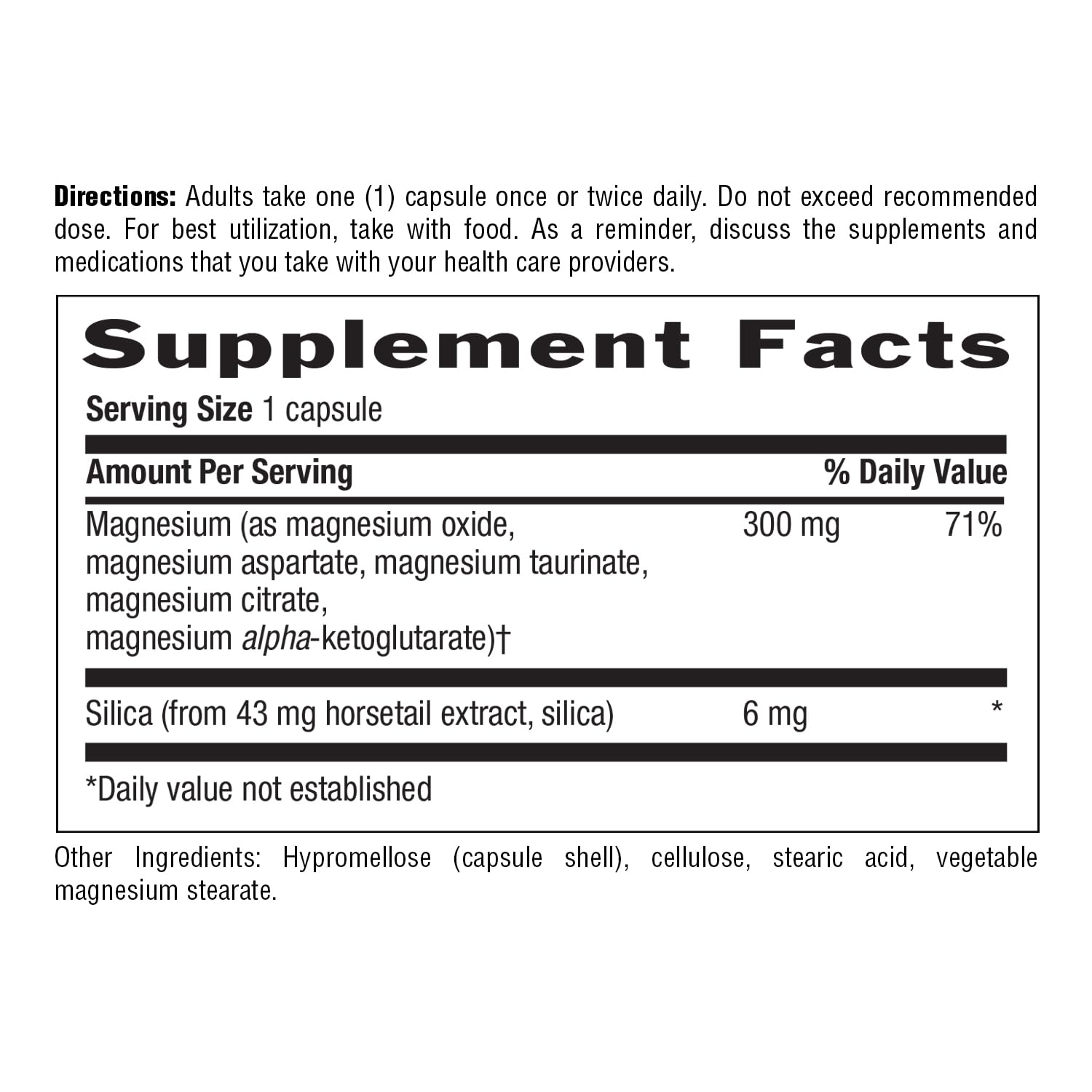 Target-Mins Magnesium with Silica 300 mg 120 Vegetarian Capsules Country LifeAu supplements