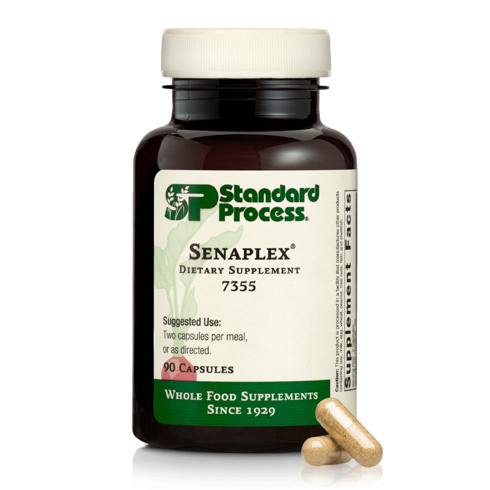 Standard Process Senaplex - Nervous System Support with Niacin, Vitamin B12 & B6 - Supports Brain Health & Cellular Health - Offers Antioxidant Activity - Non-Dairy - 90 Capsules (45 Servings) Standard Process Inc.Au supplements