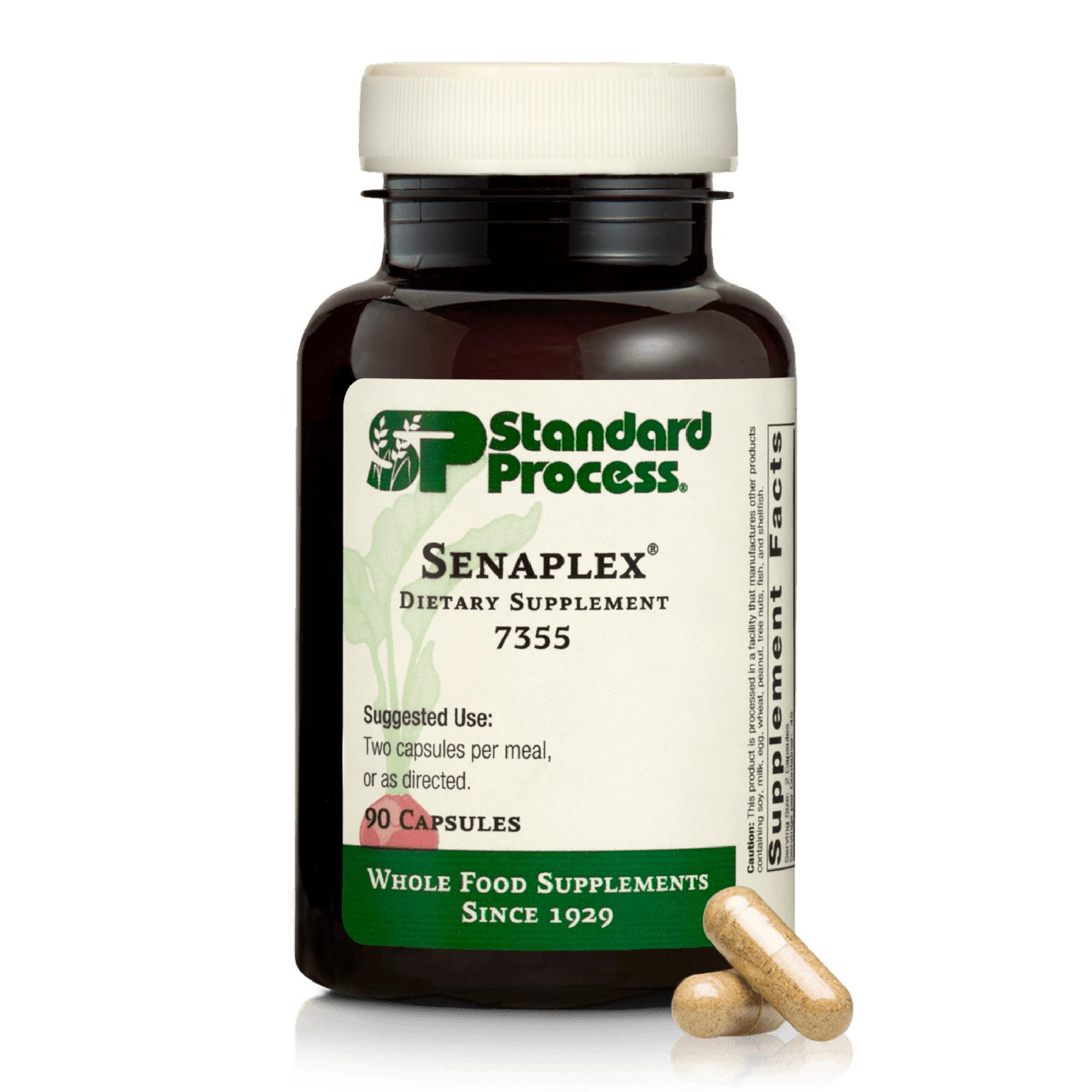 Standard Process Senaplex - Nervous System Support with Niacin, Vitamin B12 & B6 - Supports Brain Health & Cellular Health - Offers Antioxidant Activity - Non-Dairy - 90 Capsules (45 Servings) Standard Process Inc.Au supplements