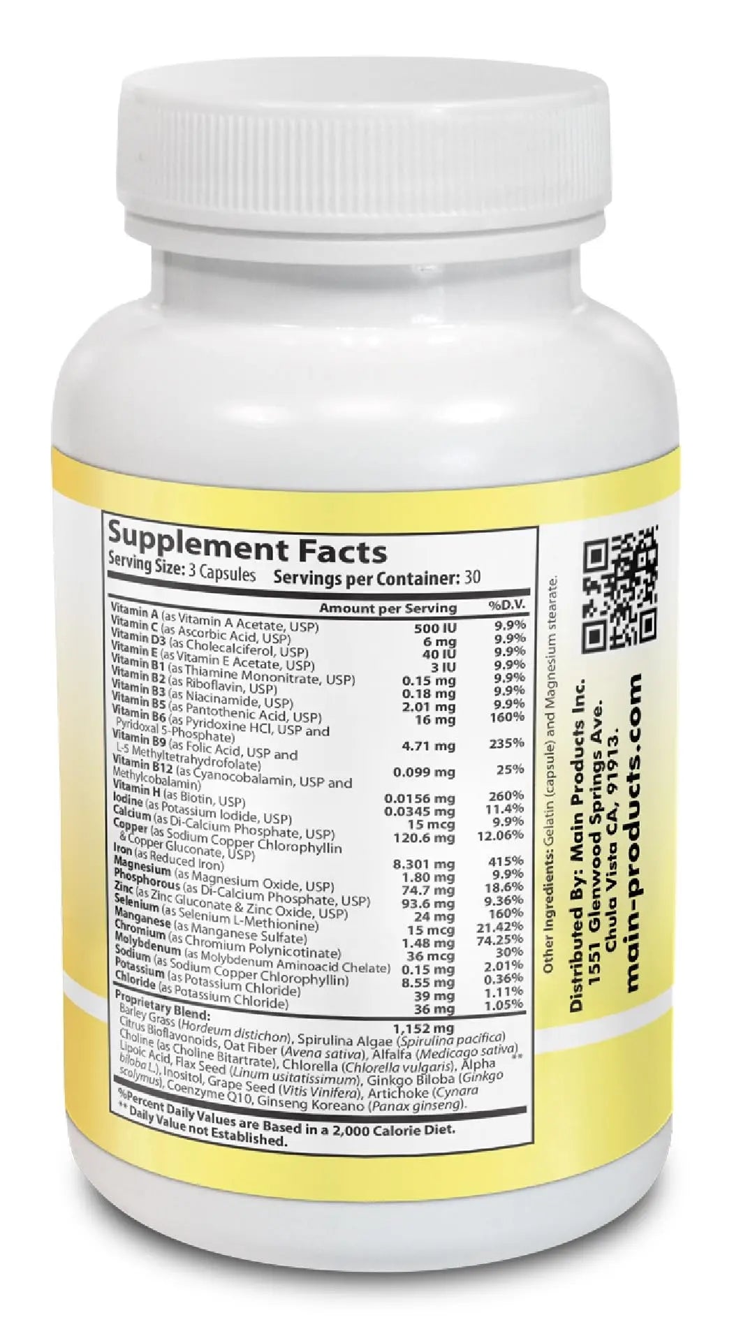 Vitamin Complex Multivitamins and Multiminerals - 12 Vitamins and 14 Minerals, Vitamin A C D3 E B1 B2 B3 B5 B6 B9 B12 H and Minerals Main ProductsAu supplements