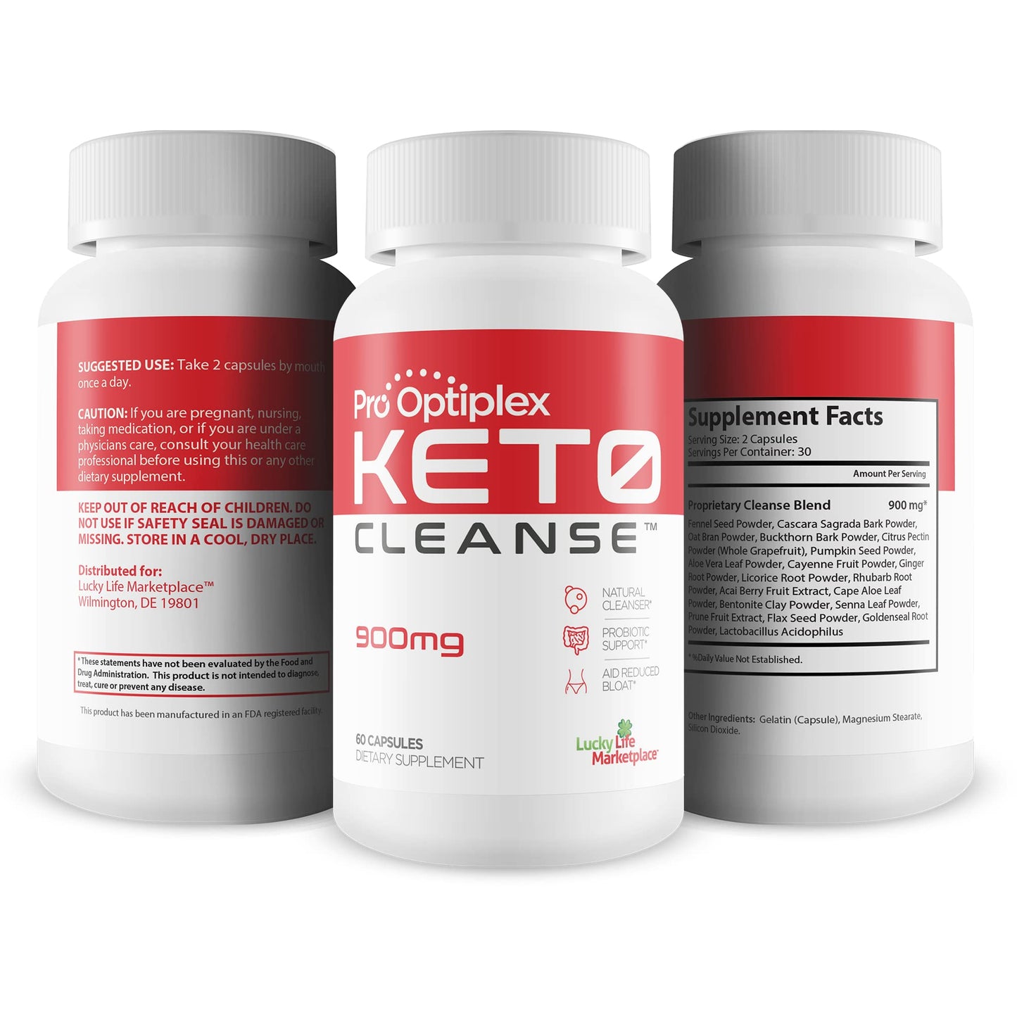 Pro Optiplex Keto Cleanse - Cleanse & Detox Naturally - Herbal Keto Cleanse with Probiotic healthsupps.co.ukUS supplements