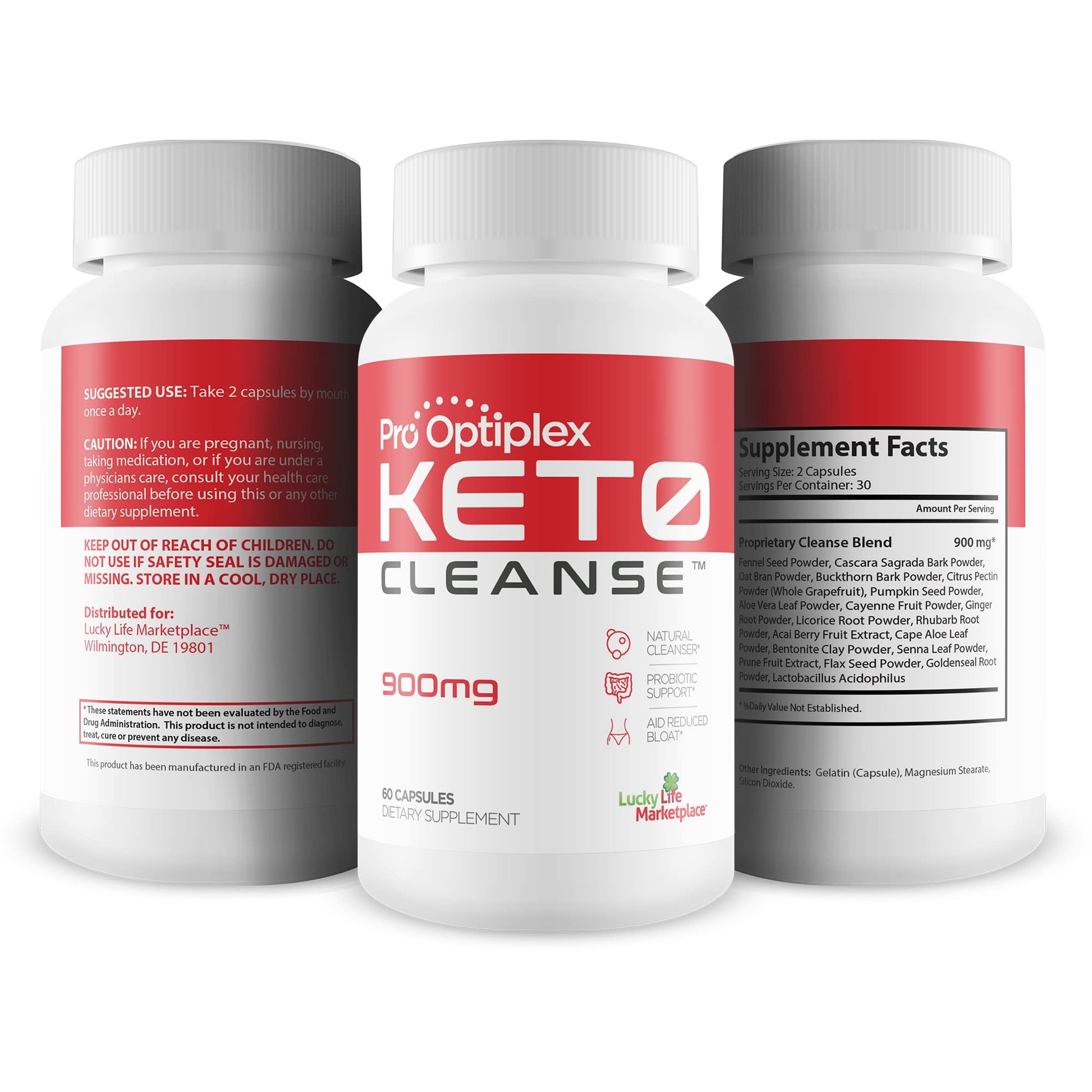 Pro Optiplex Keto Cleanse - Cleanse & Detox Naturally - Herbal Keto Cleanse with Probiotic healthsupps.co.ukUS supplements
