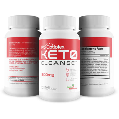 Pro Optiplex Keto Cleanse - Cleanse & Detox Naturally - Herbal Keto Cleanse with Probiotic healthsupps.co.ukUS supplements