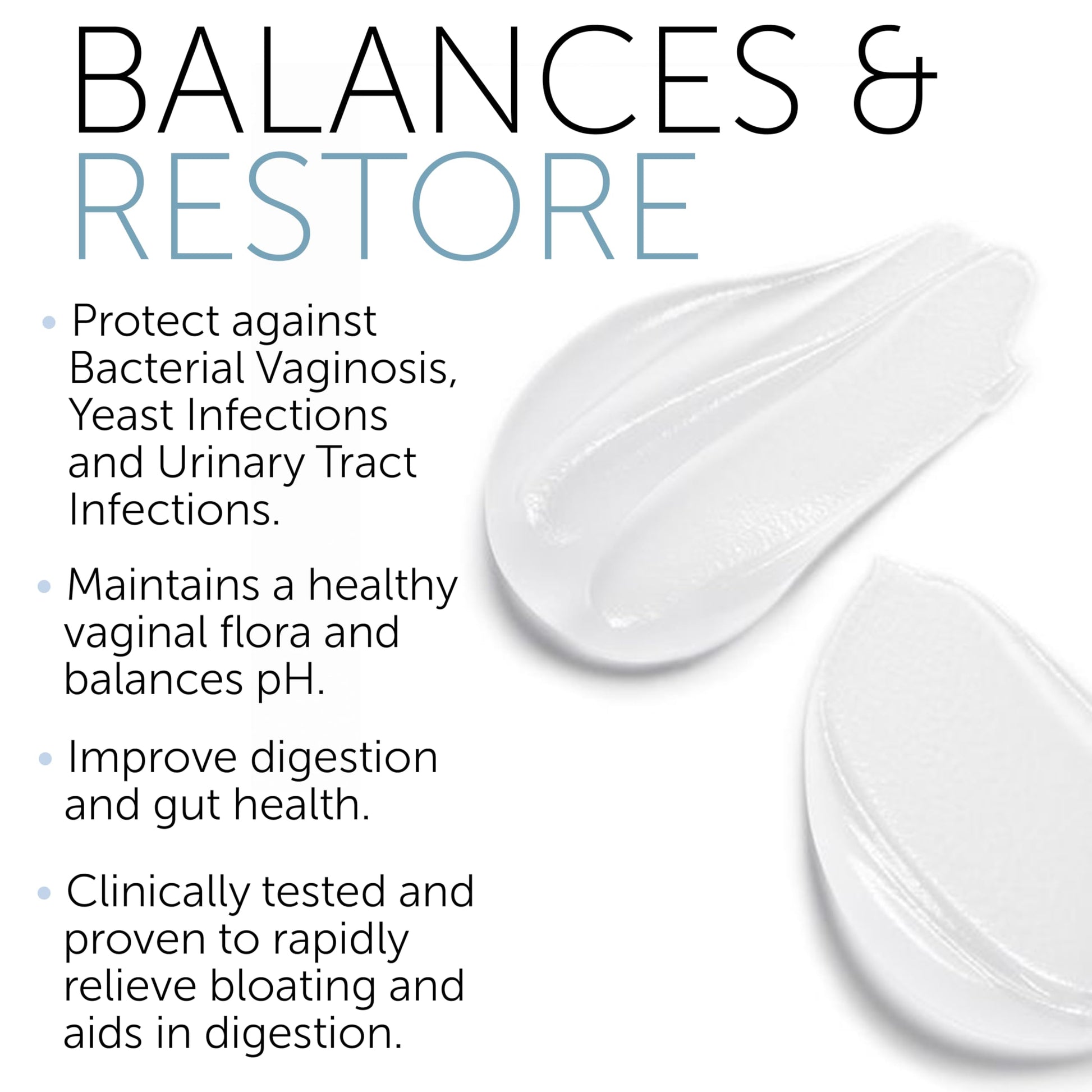 Vaginal Probiotic Gel | Yeast Infection & BV Treatment for Women | for Vaginal Odor Elimination Terramed Just Think ComfortAu supplements
