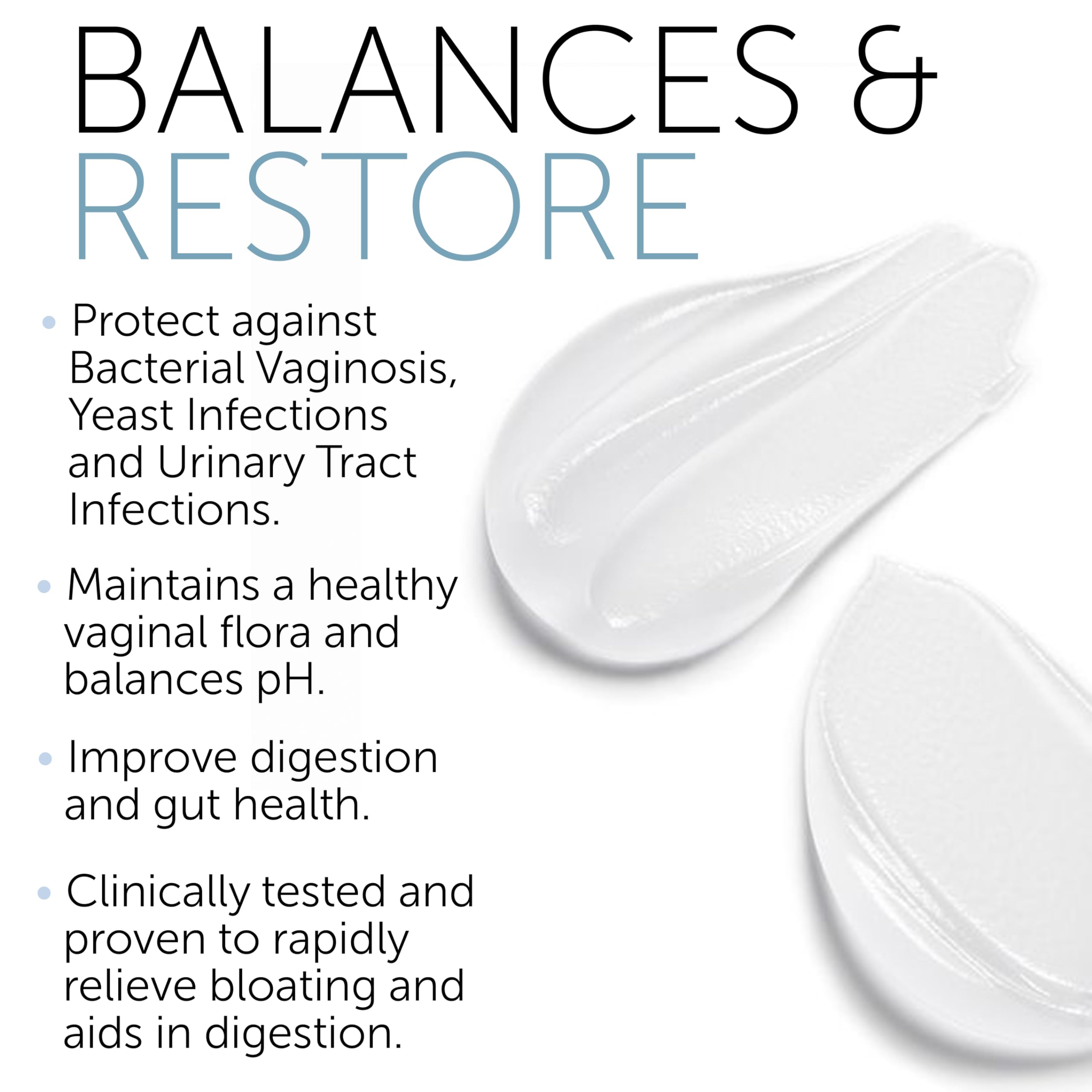 Vaginal Probiotic Gel | Yeast Infection & BV Treatment for Women | for Vaginal Odor Elimination Terramed Just Think ComfortAu supplements