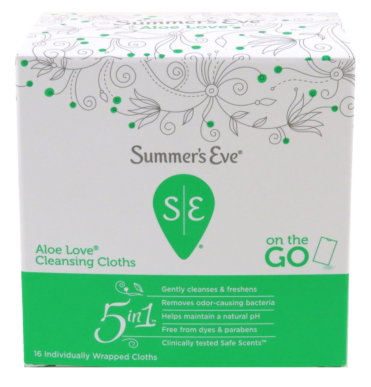 Summers Eve Cleansing Cloths 16 Count Aloe Love (3 Pack) Summer's EveAu supplements