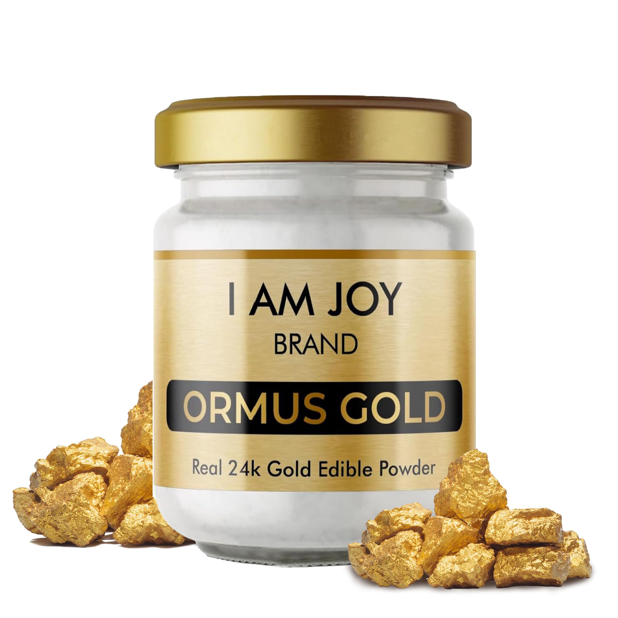 I Am Joy co. Pure Ormus White Gold Powder Monoatomic M-State 24k 99.99% | No Plastic, No Lye, No Dyes, No Fillers | 22 Grams I Am Joy co.Au supplements