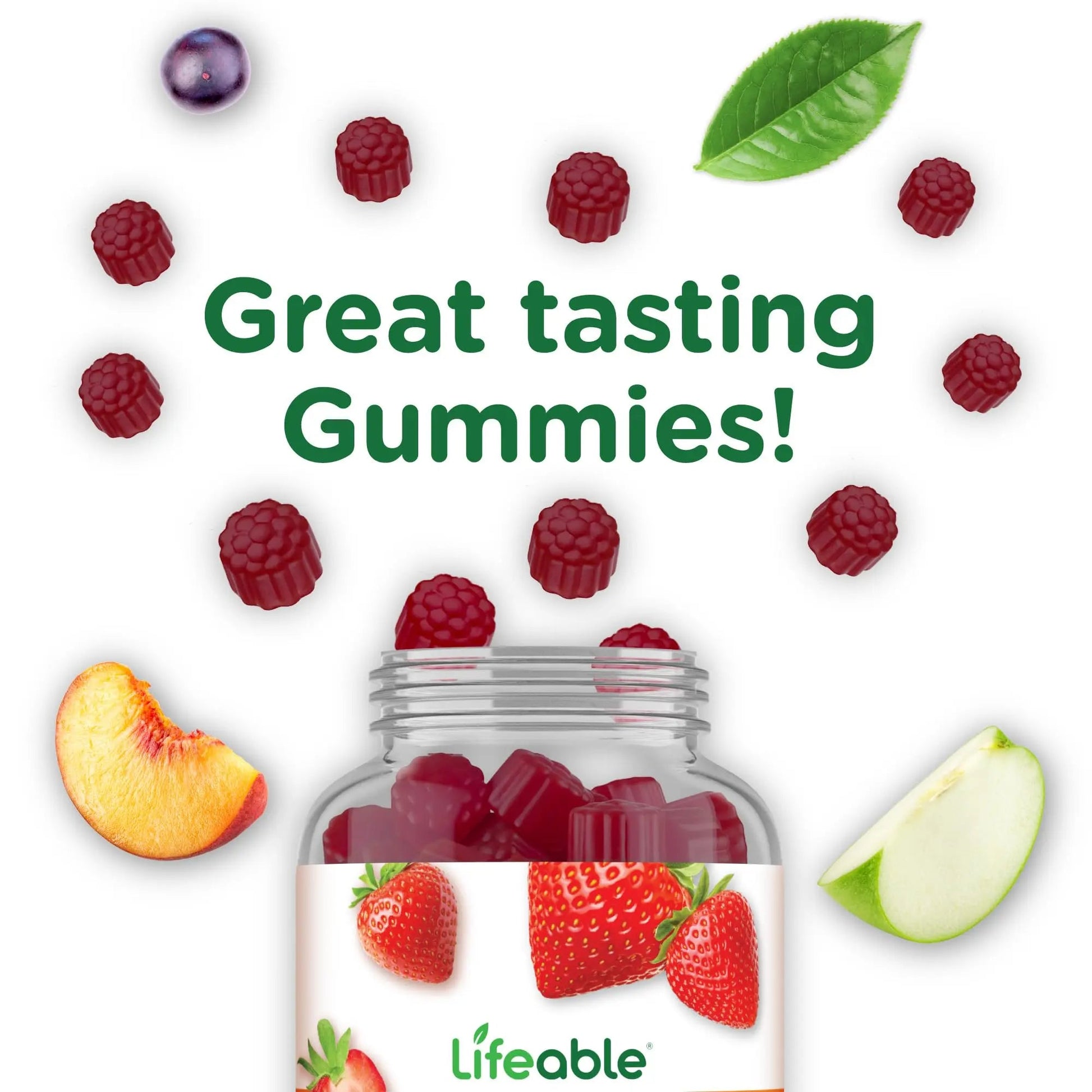 Lifeable Multivitamin for Men Gummies | VIT A, C, D, E, B1, B2, Niacin, B5, B6, Folate, B12, Biotin, Iodine, Zinc, Chromium, Ginseng, Lycopene, Inositol | LifeableAu supplements