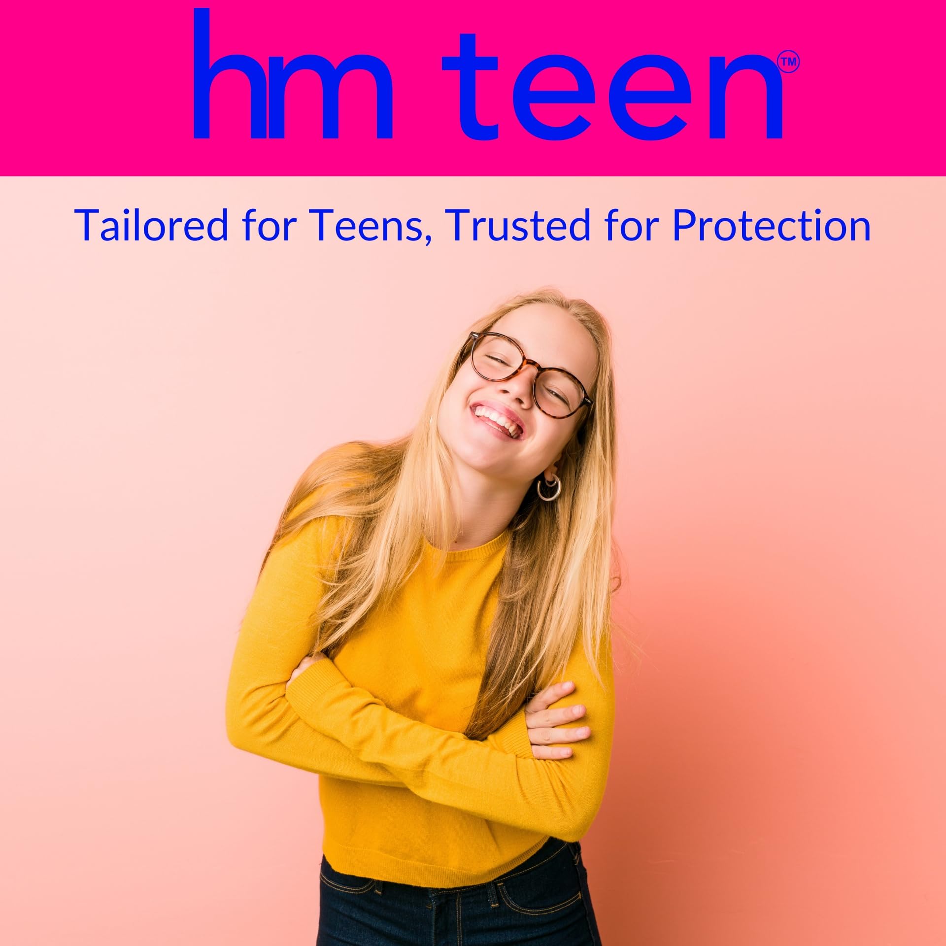 HM Teen | Pads for Teens | 100% Organic Cotton Pad Topsheet | Non Toxic Teen Pads with Wings HM TeenAu supplements