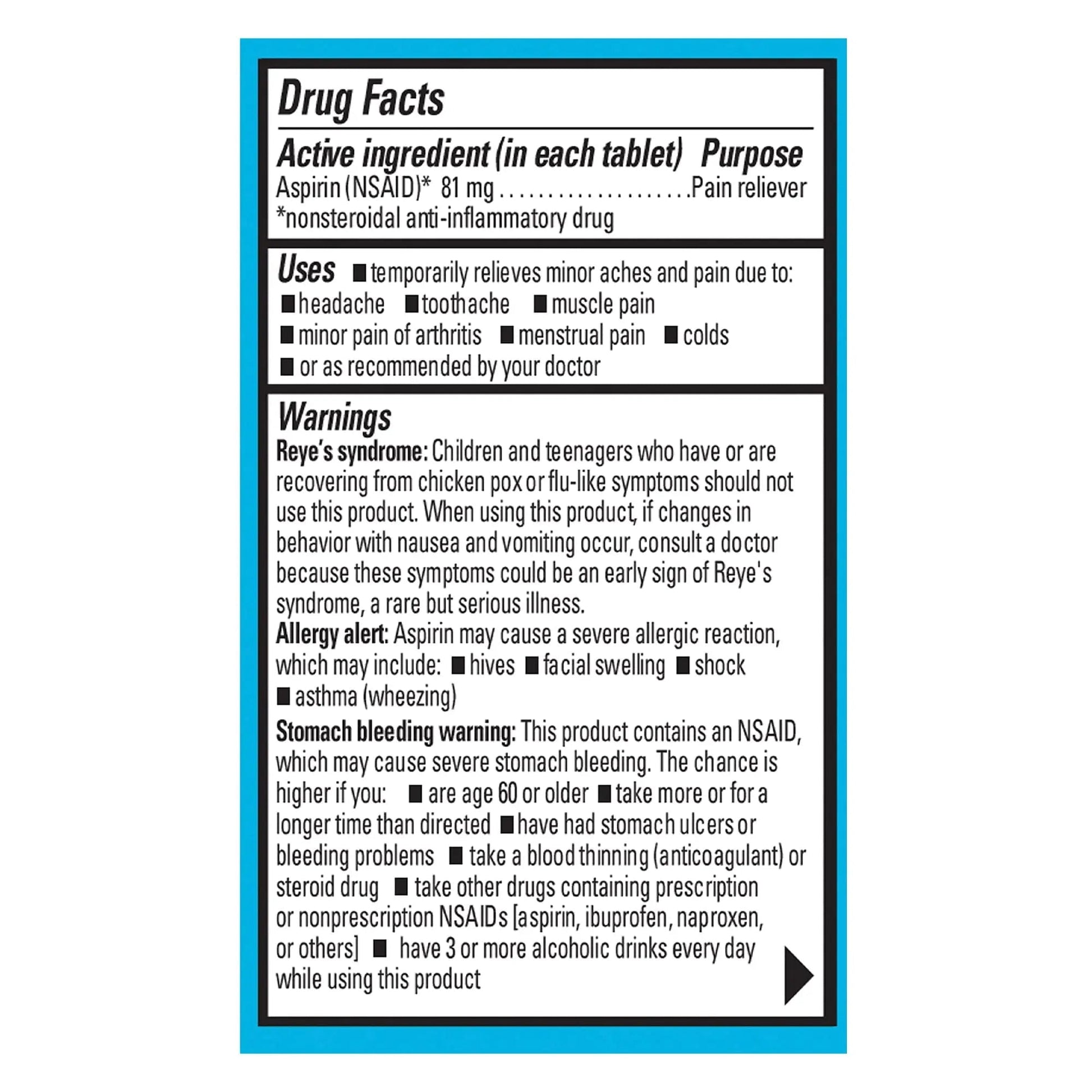 Ecotrin Low Strength Safety Coated Aspirin, NSAID 81mg, 45 count EcotrinAu supplements