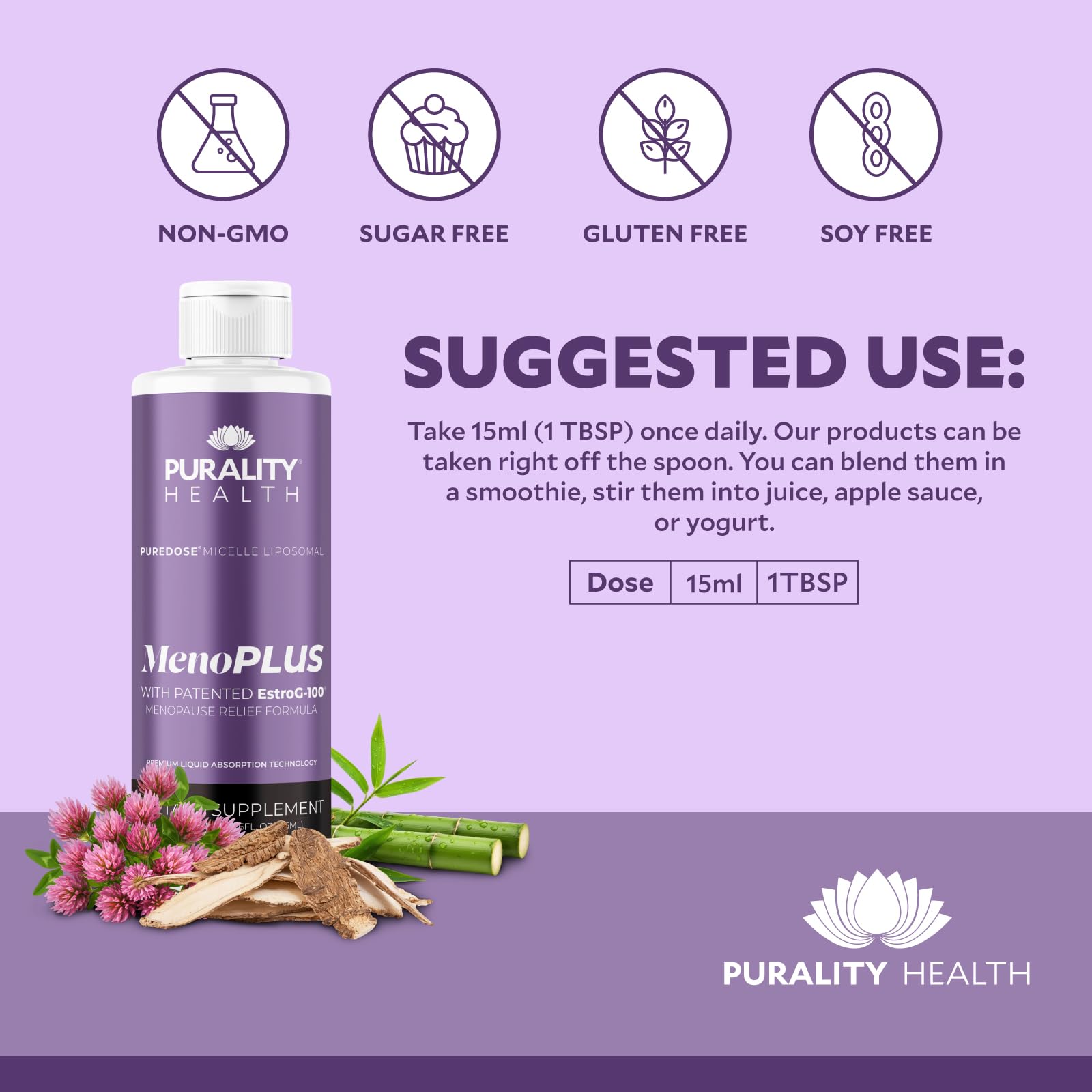 PURALITY HEALTH MenoPLUS Liposomal Menopause Supplement for Women | EstroG-100®, Vitamins D3, B6, B12 & K2 | Iodine | Hormonal Balance & Mood Support PURALITY HEALTHAu supplements