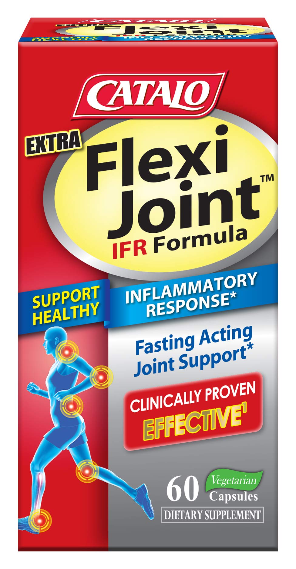 CATALO Extra FlexiJoint IFR Formula – with Meriva Turmeric Phytosome, ApresFlex & Casperome Boswellia – 60 Capsules CATALOAu supplements