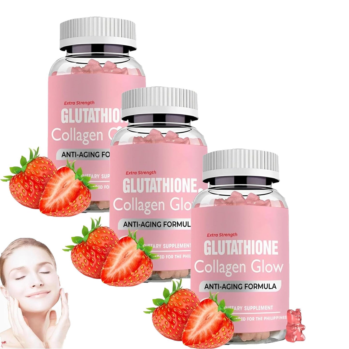 Caduola Glutathione Collagen Glow Gummies, Glutathione Collagen Glow Gummies for Dark Spot CaduolaUS supplements