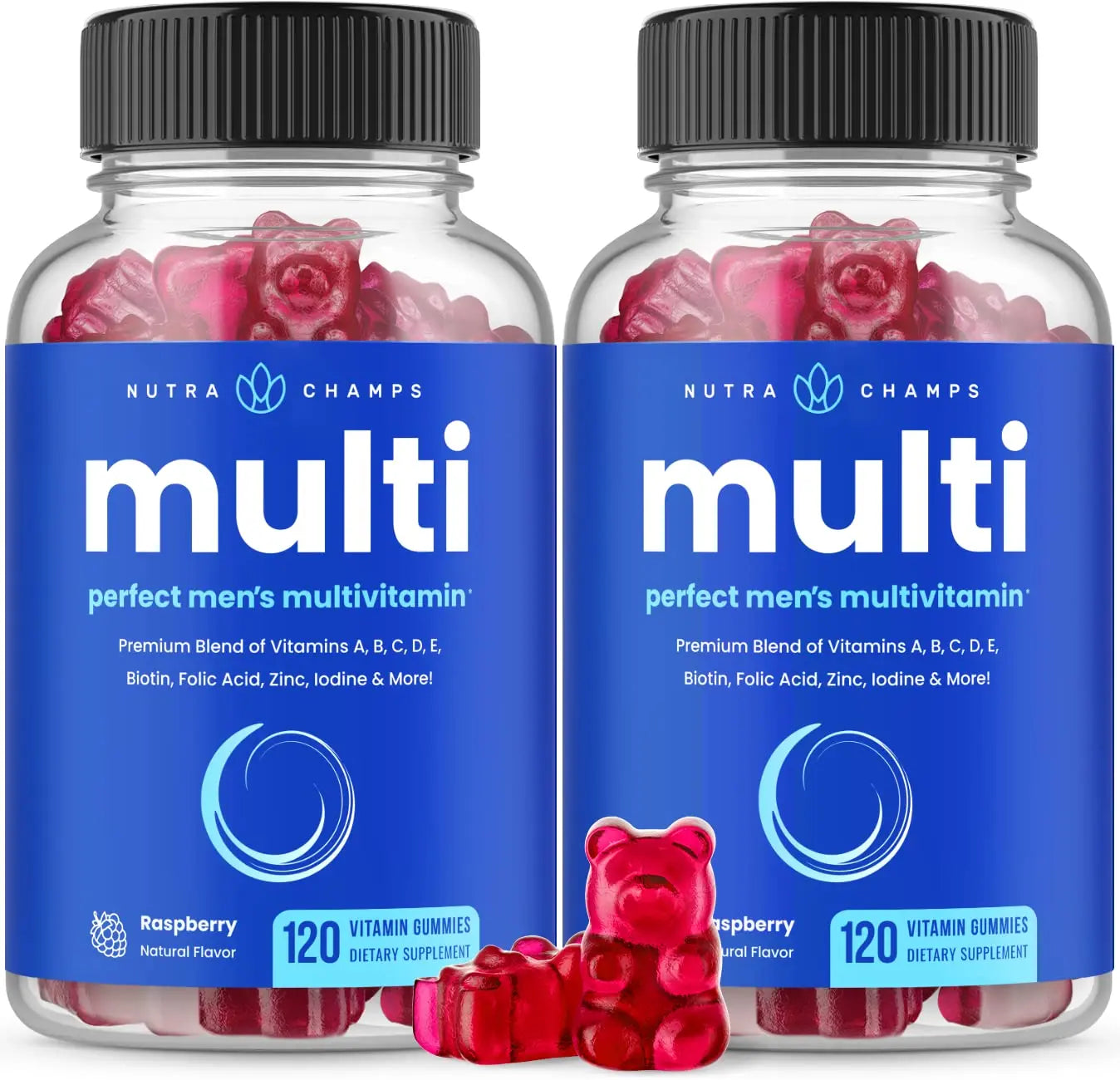 NutraChamps Multivitamin for Men, 240 Count, Vitamins A, B, C, D, E, Biotin, Zinc, Mens Gummy Multivitamins Supplement NutraChampsAu supplements