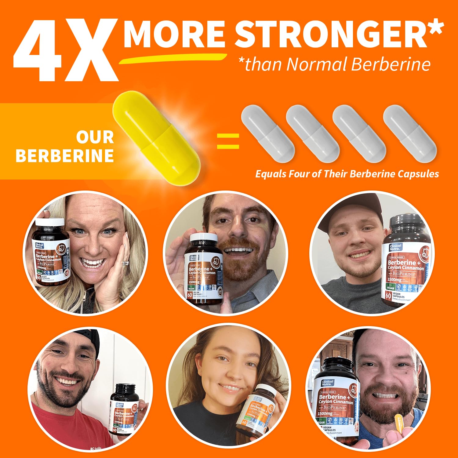 Clinical Grade Berberine Supplement 1500mg HCL Plus Ceylon Cinnamon Weight Managemen Clinical NutraUS supplements