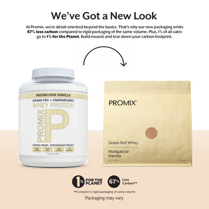 Promix Whey Protein Powder, Vanilla - 5lb Bulk - Grass-Fed & 100% All Natural ProMix NutritionUS supplements