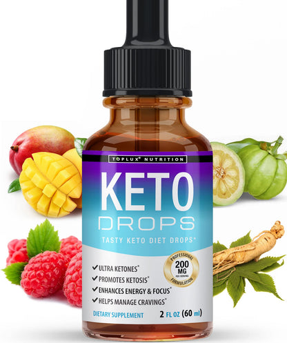 Keto Diet Drops Weight Loss Ketogenic Supplement - Premium Fat Burner Formula TopluxUS supplements