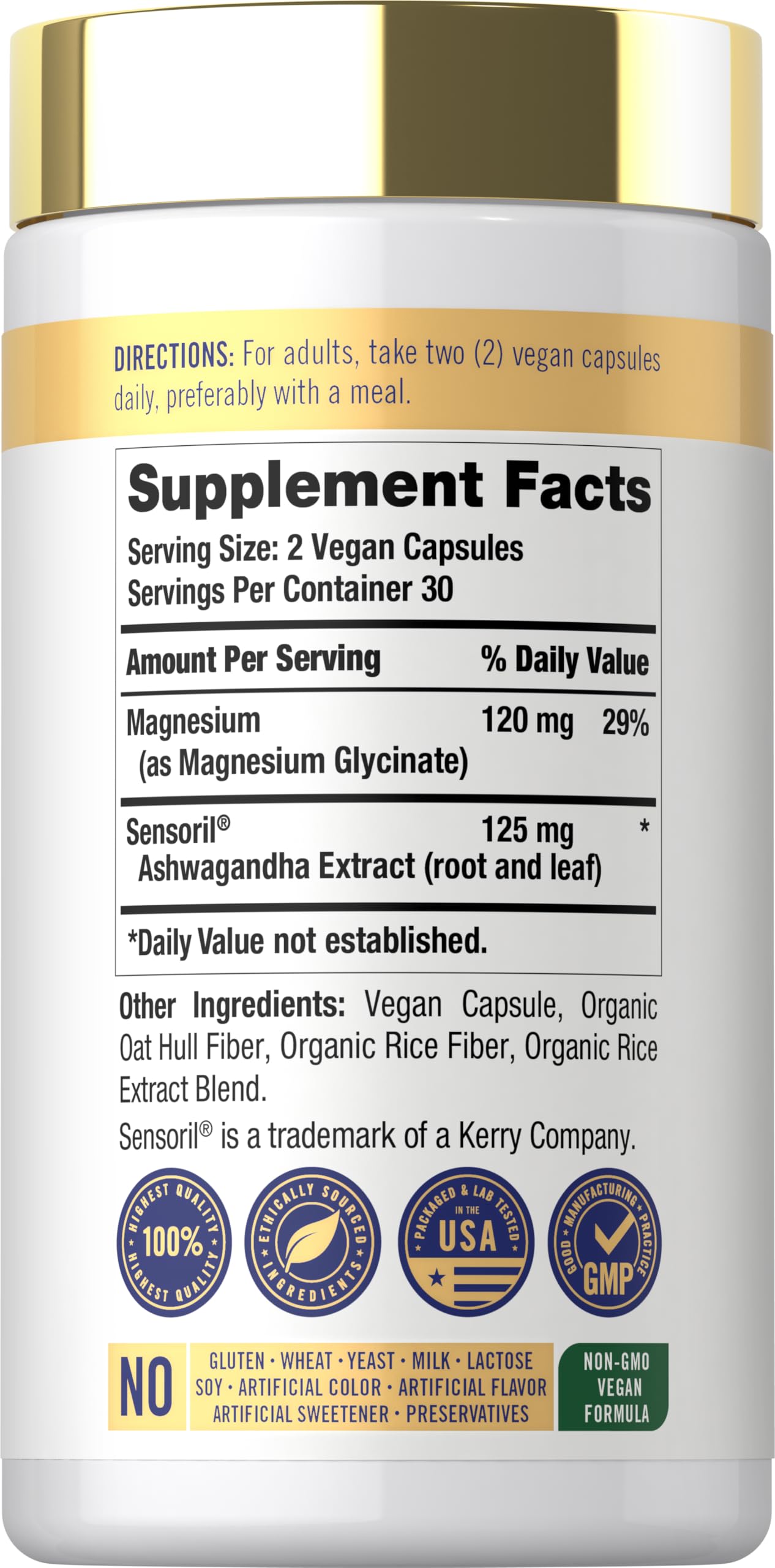 Carlyle Cortisol Supplement | 60 Vegan Capsules | Ashwagandha & Magnesium Complex | Non-GMO, Gluten Free CarlyleAu supplements
