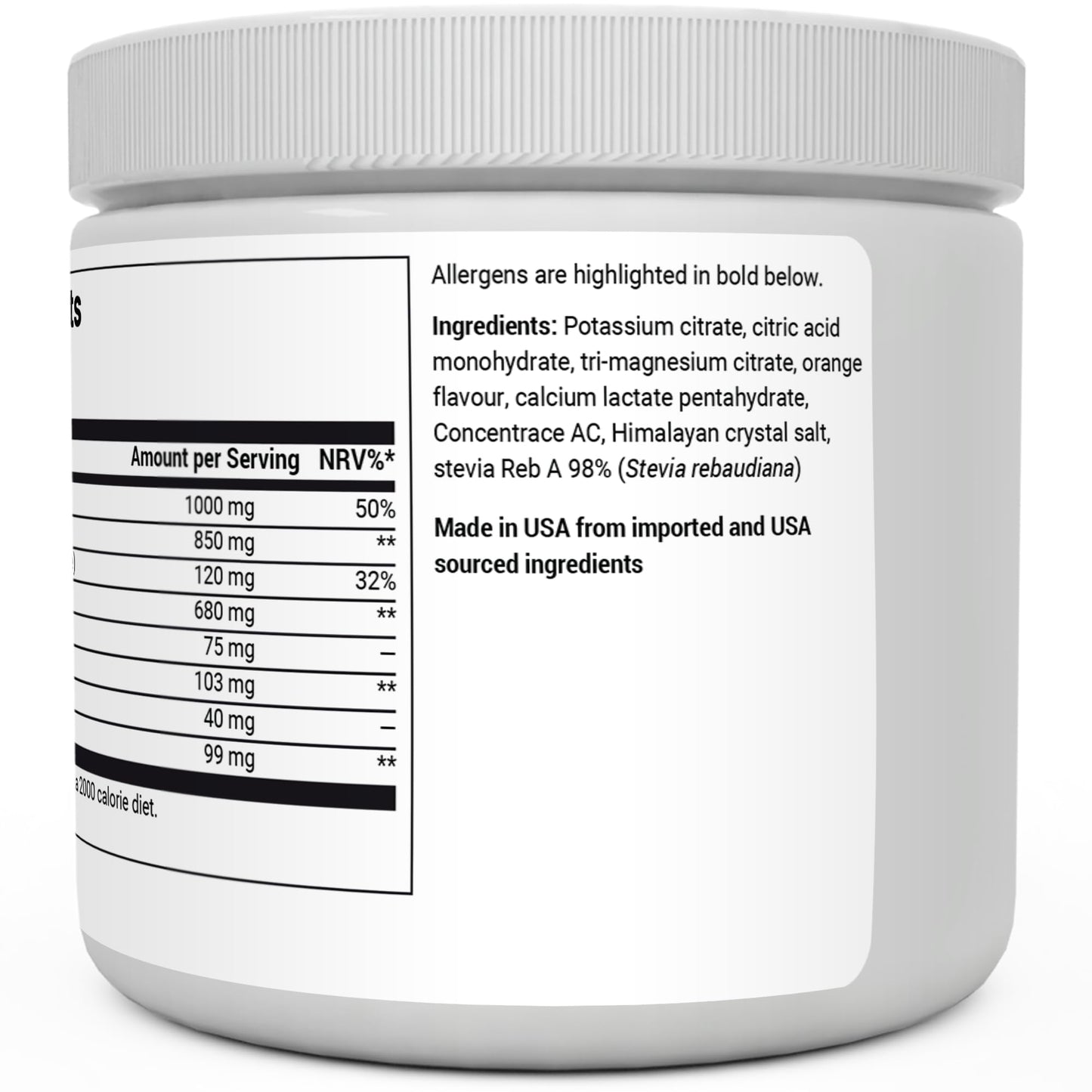 Dr. Berg Electrolyte Powder - Electrolyte Drink Supplements with 1000mg Potassium Dr. Berg NutritionalsUS supplements