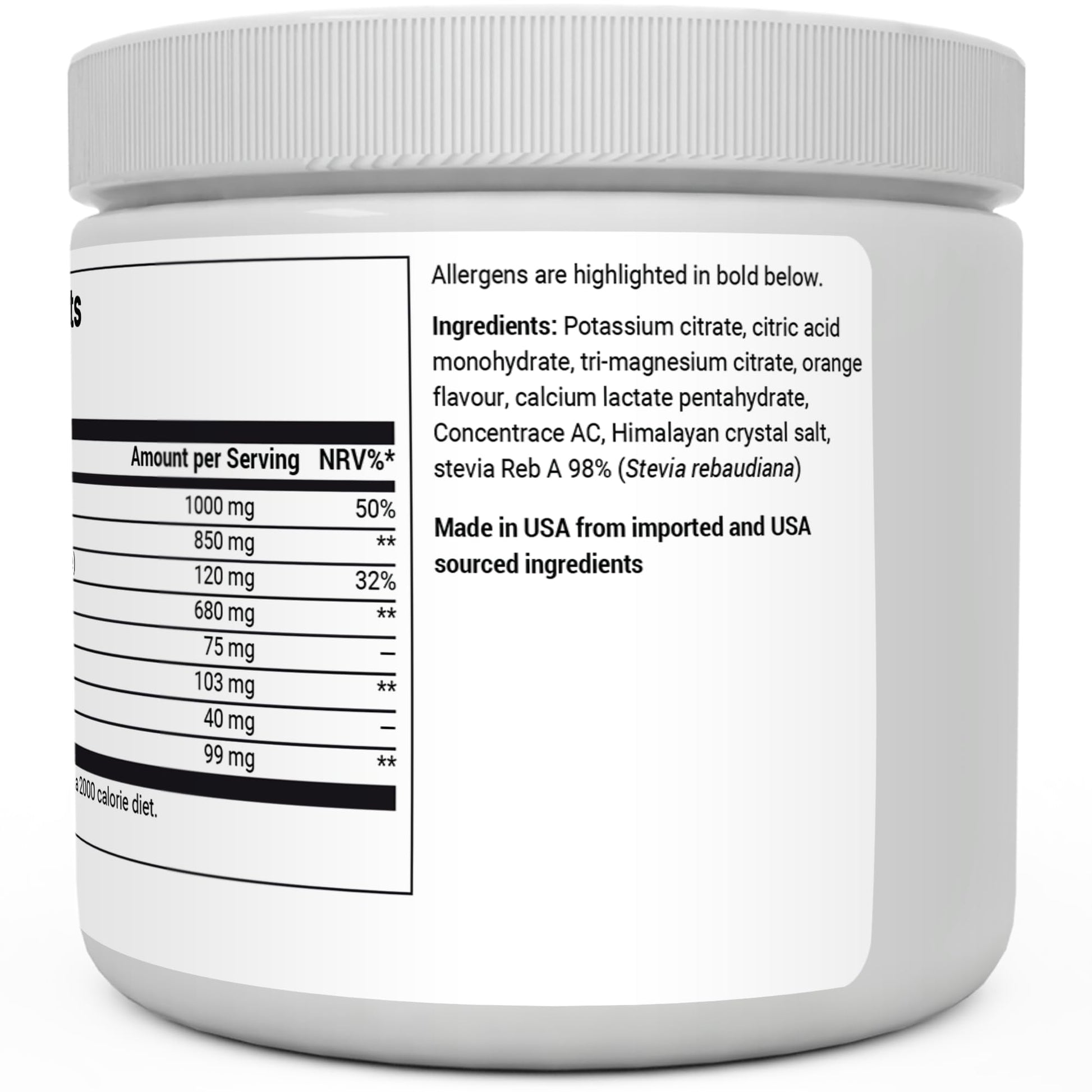 Dr. Berg Electrolyte Powder - Electrolyte Drink Supplements with 1000mg Potassium Dr. Berg NutritionalsUS supplements
