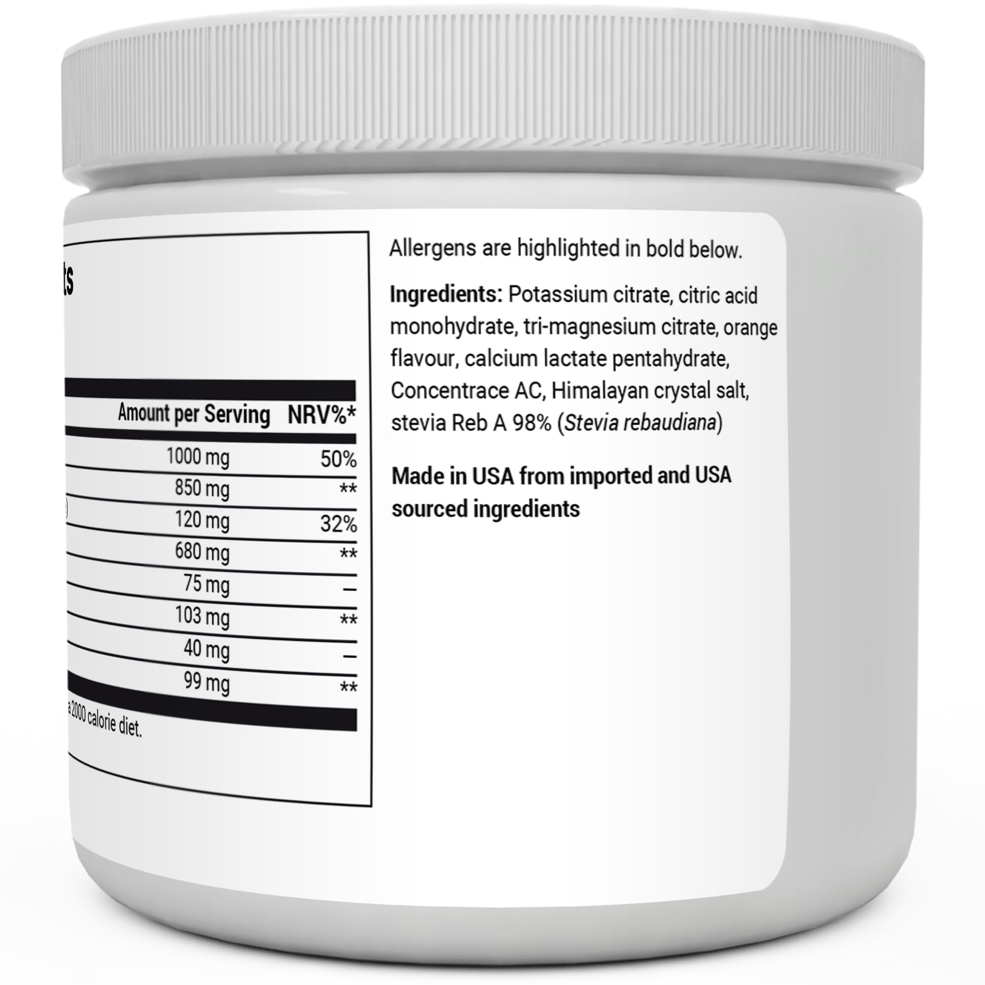 Dr. Berg Electrolyte Powder - Electrolyte Drink Supplements with 1000mg Potassium Dr. Berg NutritionalsUS supplements