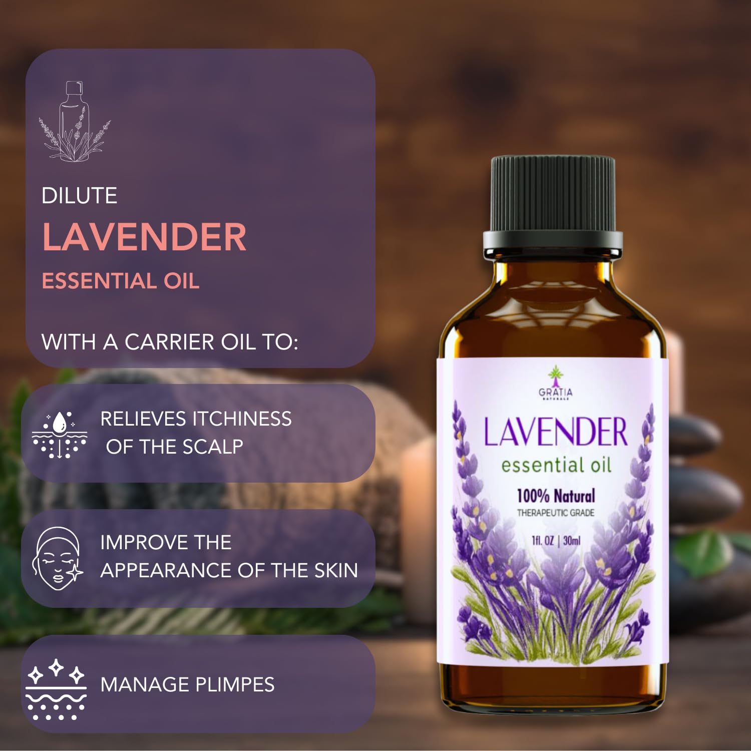 Gratia Naturals Lavender Essential Oil - 100% Pure and Natural … GRATIA NATURALSAu supplements