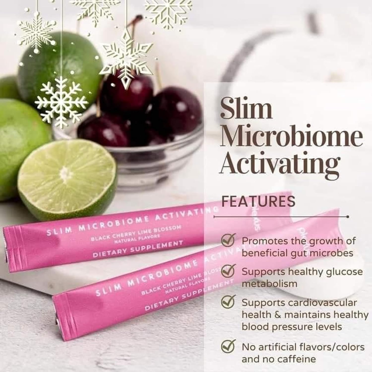 Plexus Slim Microbiome Pink Drink Mix, 30 Servings (Raspberry, Lemon, and Watermelon GenericAu supplements