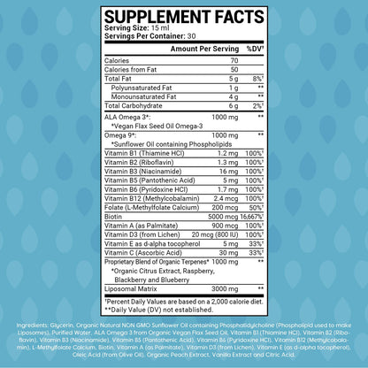 oppuland - Men's Multivitamin - Liquid Supplement - Liposomal Delivery - Daily Multi Vitamin with Biotin B Complex Omega-3 - Hair & Nail Support Vitamin oppulandUS supplements