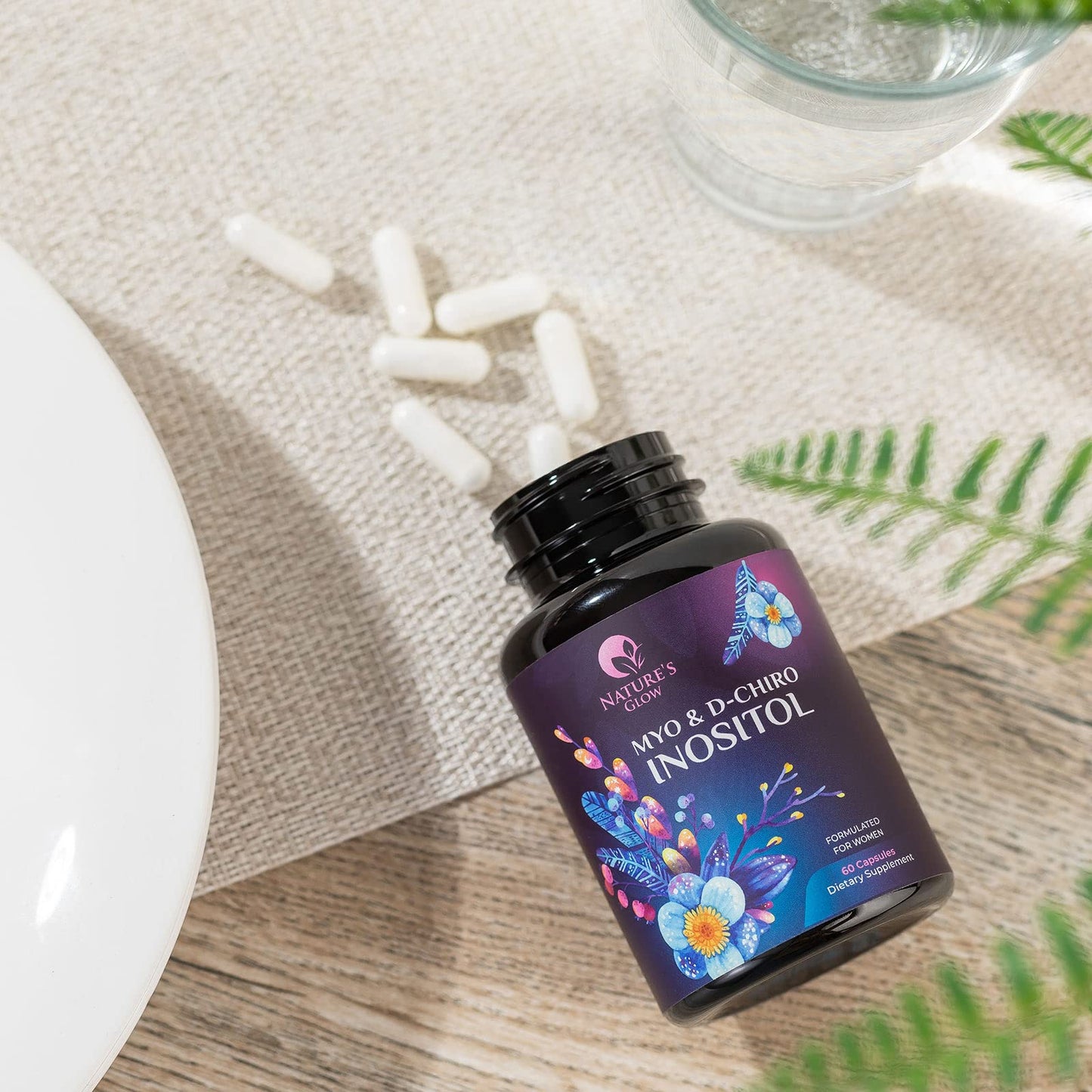 Myo-Inositol & D-Chiro Inositol Blend - 30 Day Supply, Premium 40:1 Ratio, Hormone Sup Nature's GlowUS supplements
