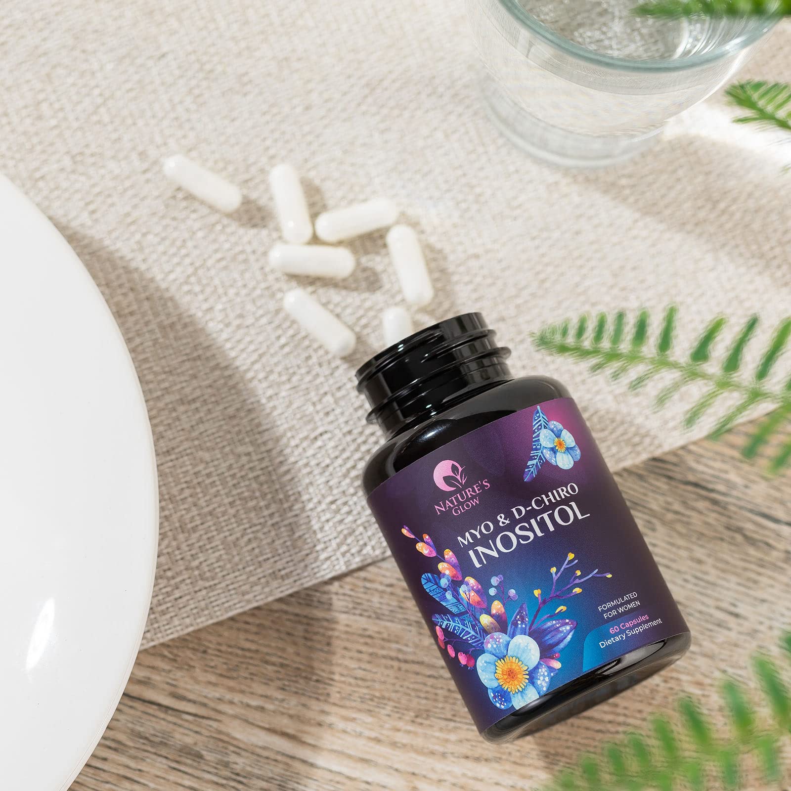 Myo-Inositol & D-Chiro Inositol Blend - 30 Day Supply, Premium 40:1 Ratio, Hormone Sup Nature's GlowUS supplements
