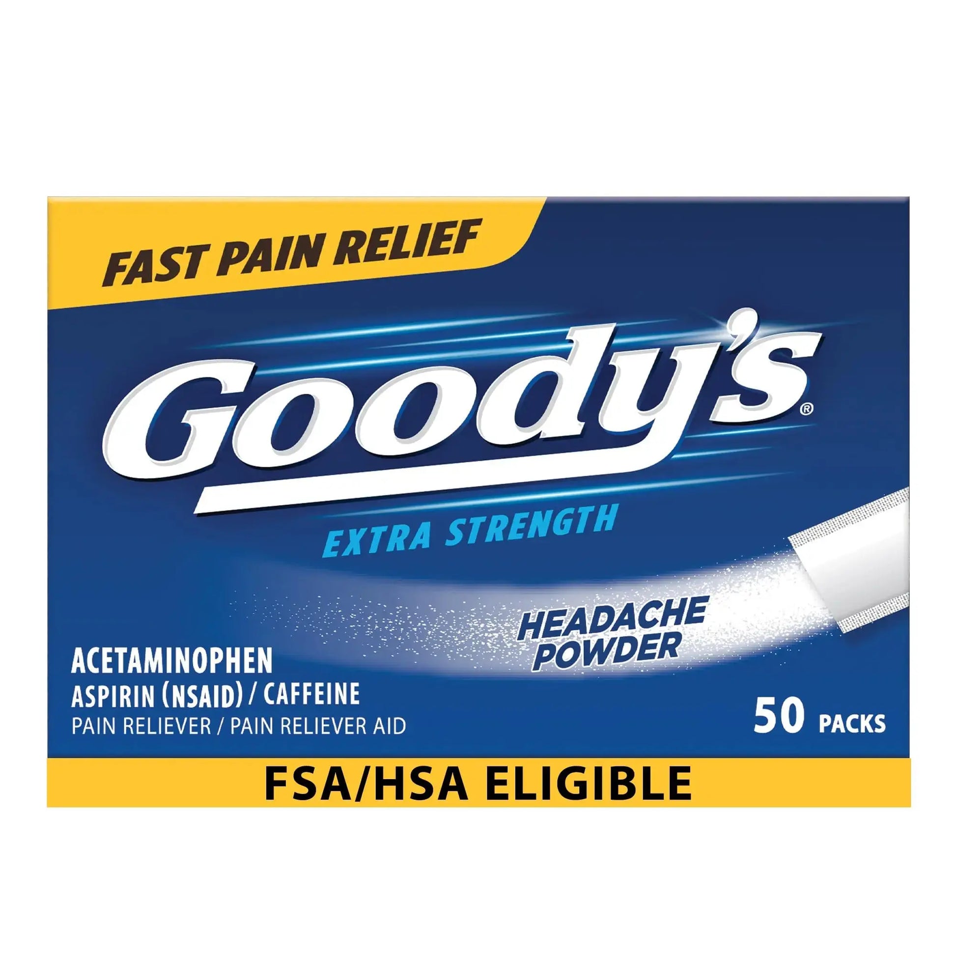 Goody's Pain Relief Powders, Extra Strength Headache Powder, 50 ct (Pack of 1) Goody'sAu supplements
