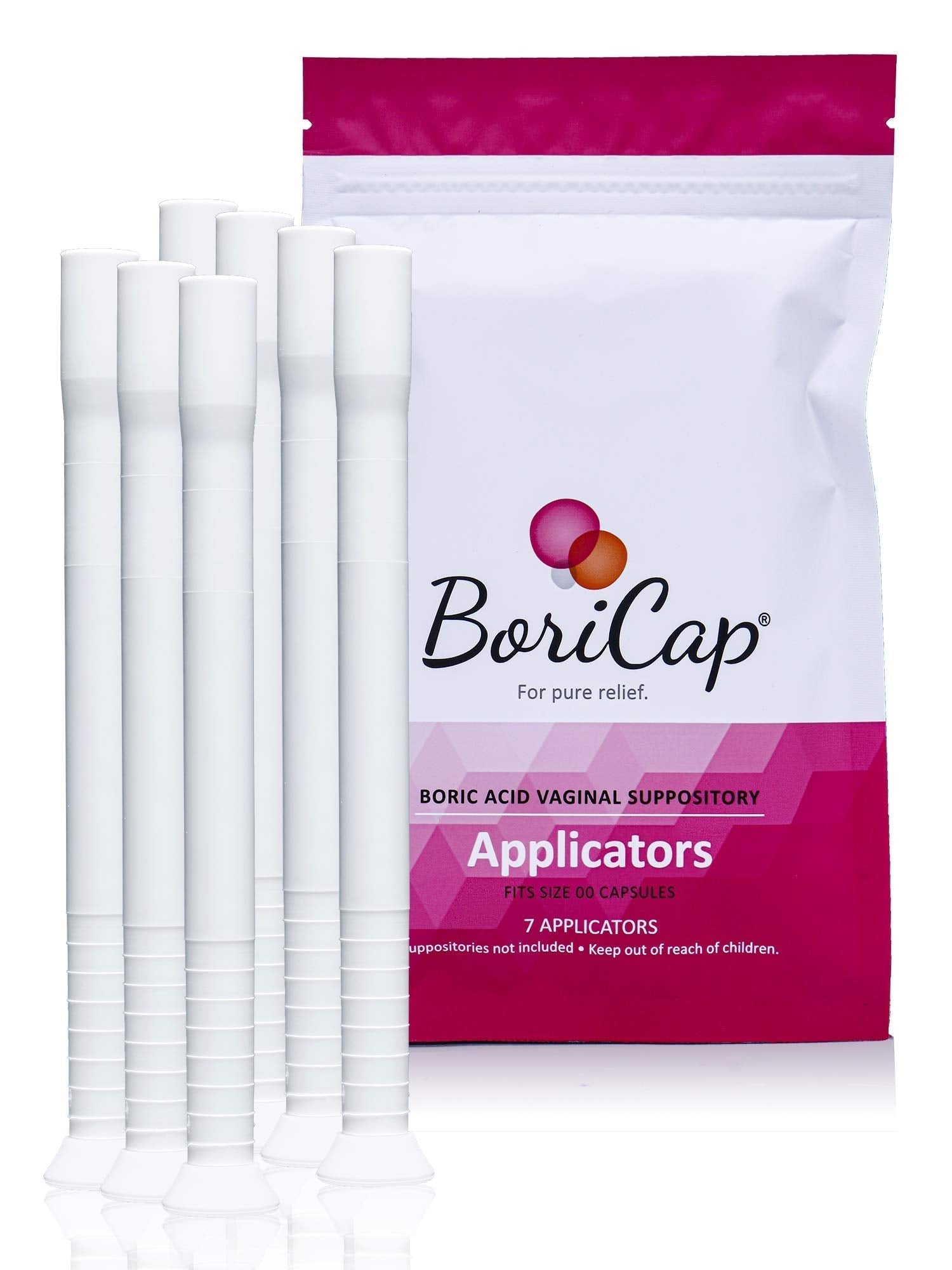 BoriCap Boric Acid Vaginal Suppository Applicators, 7 Applicators - Hygienic Solution BoriCapAu supplements