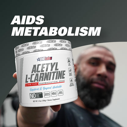 EHP Labs Acetyl L Carnitine Powder, Supports Natural Energy Production, Supports Metabolism EHP LabsUS supplements