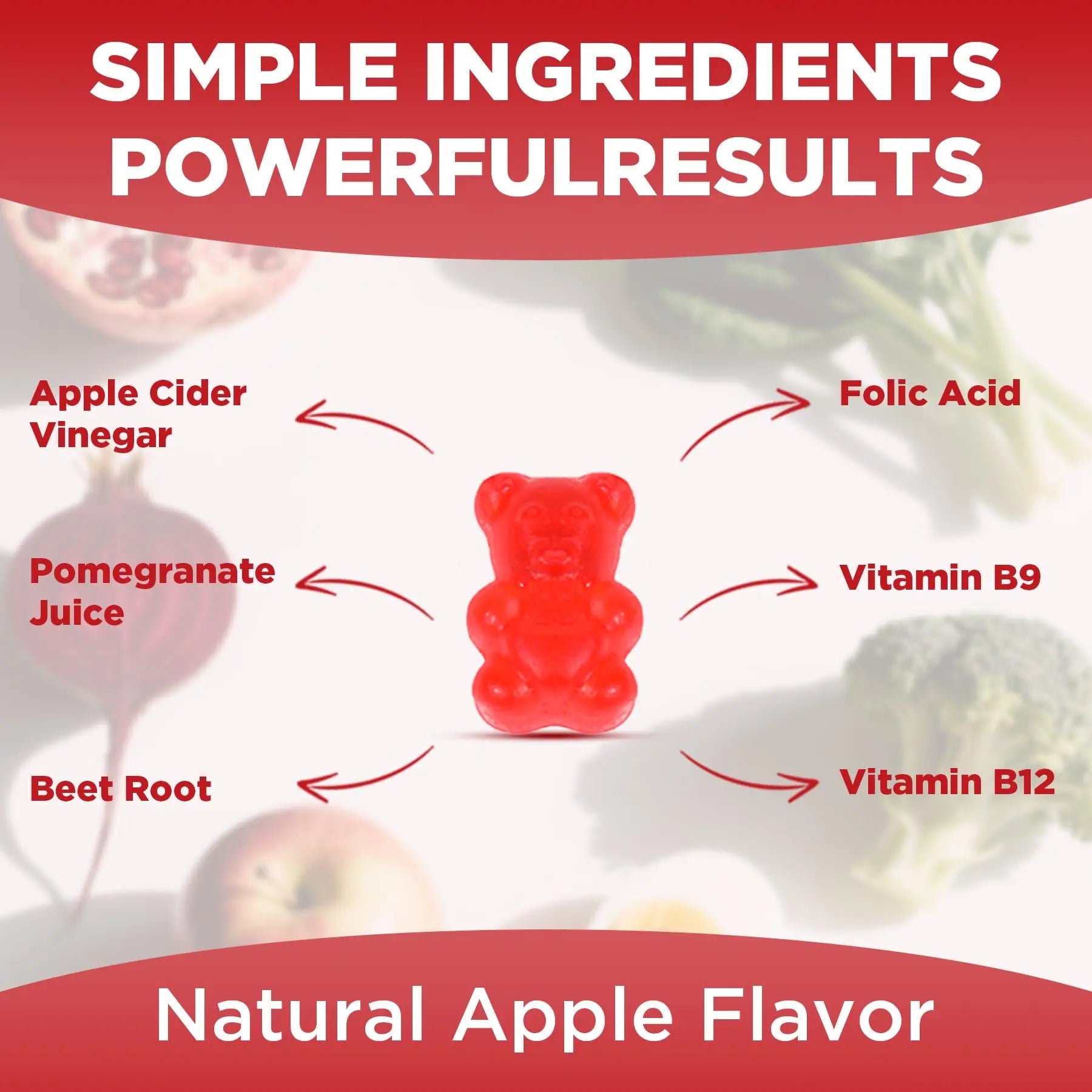 Feelherbs Metabolism Gummies for Women and Men Digestion & Energy, 60 Count Apple Cider Vinegar Gummies with Vitamin B12 & Beet Root, Chewable Keto ACV Vitamin for Metabolism & Detox Cleanse Feelherbsnz supplements